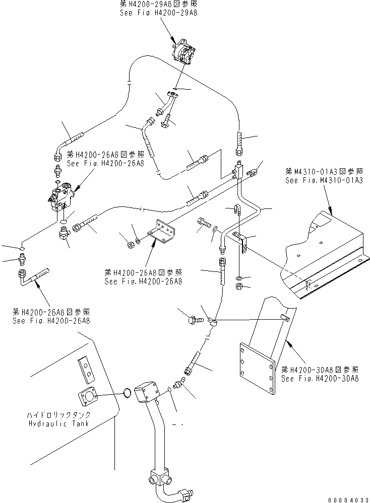 Схема запчастей Komatsu WA900-3 - ГИДРАВЛ ЛИНИЯ (МОТОР ВЕНТИЛЯТОРА ВОЗВРАТН. ЛИНИЯ) ( ЯC СПЕЦ-Я.)(№-9) ГИДРАВЛИКА
