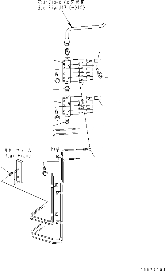 Схема запчастей Komatsu WA900-3 - АВТОМАТИЧ. СМАЗ. (ВПРЫСК¤ /)(№9-) ОСНОВНАЯ РАМА И ЕЕ ЧАСТИ