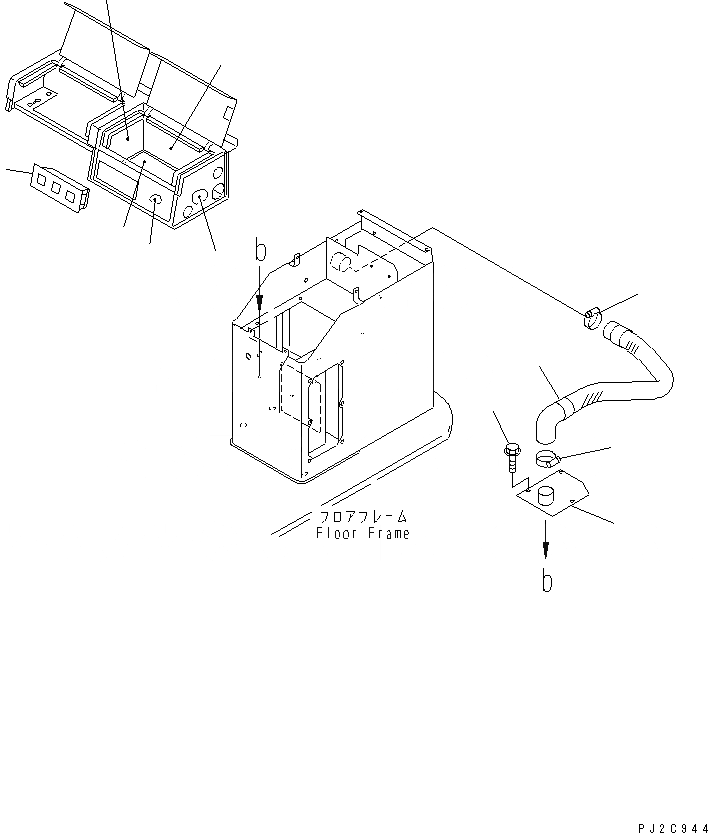 Схема запчастей Komatsu WA900-3 - ПОЛ SUB (ОХЛАЖД. И ОБОГРЕВАТЕЛЬ. КОРПУС) (С ADVANCED УПРАВЛ-Е ДЖОЙСТИКОМ)(№-9) КАБИНА ОПЕРАТОРА И СИСТЕМА УПРАВЛЕНИЯ