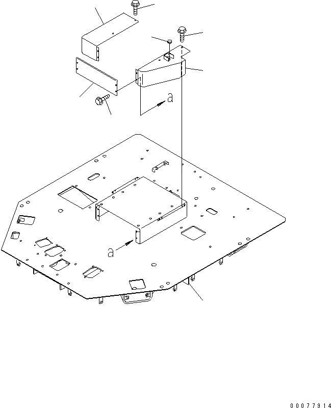 Схема запчастей Komatsu WA900-3 - ПОЛ SUB (ОСНОВН. КОНСТРУКЦИЯ) (СПЕЦ-Я -40С)(№9-) КАБИНА ОПЕРАТОРА И СИСТЕМА УПРАВЛЕНИЯ