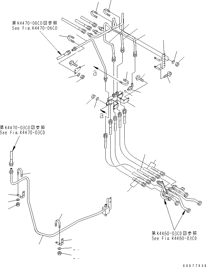 Схема запчастей Komatsu WA900-3 - ТОРМОЗНАЯ ГИДРОЛИНИЯ (ВСАСЫВ. И ВОЗВРАТН. ЛИНИЯ) (СПЕЦ-Я -40С)(№9-) КАБИНА ОПЕРАТОРА И СИСТЕМА УПРАВЛЕНИЯ