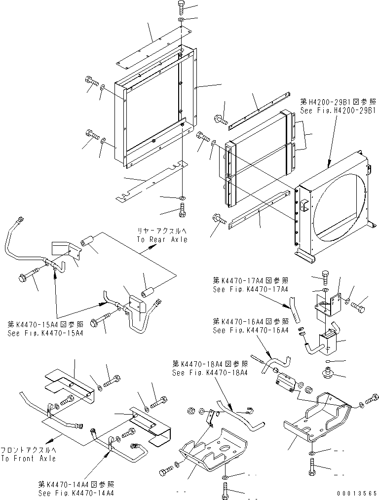 Схема запчастей Komatsu WA900-3 - ТОРМОЗНАЯ ГИДРОЛИНИЯ (ОХЛАДИТЕЛЬ ЛИНИЯ) (/7) (С ВСАСЫВ. ВЕНТИЛЯТОРОМ)(№-9) КАБИНА ОПЕРАТОРА И СИСТЕМА УПРАВЛЕНИЯ