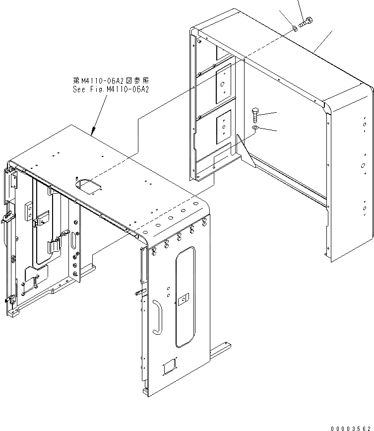 Схема запчастей Komatsu WA900-3 - КАПОТ (READ ВОЗДУХОВОДЫ) (SOUND PACKAGE СПЕЦ-Я.)(№9-9) ЧАСТИ КОРПУСА