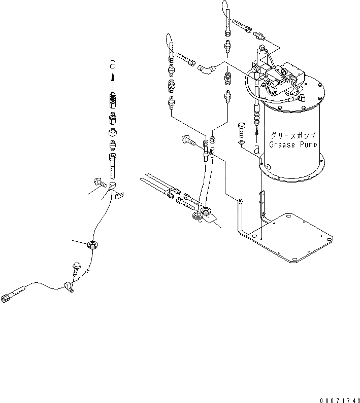 Схема запчастей Komatsu WA900-3 - КРЫЛО И ЛЕСТНИЦА (АВТОМАТИЧ. СМАЗ. КОМПОНЕНТЫ)(№9-) ЧАСТИ КОРПУСА