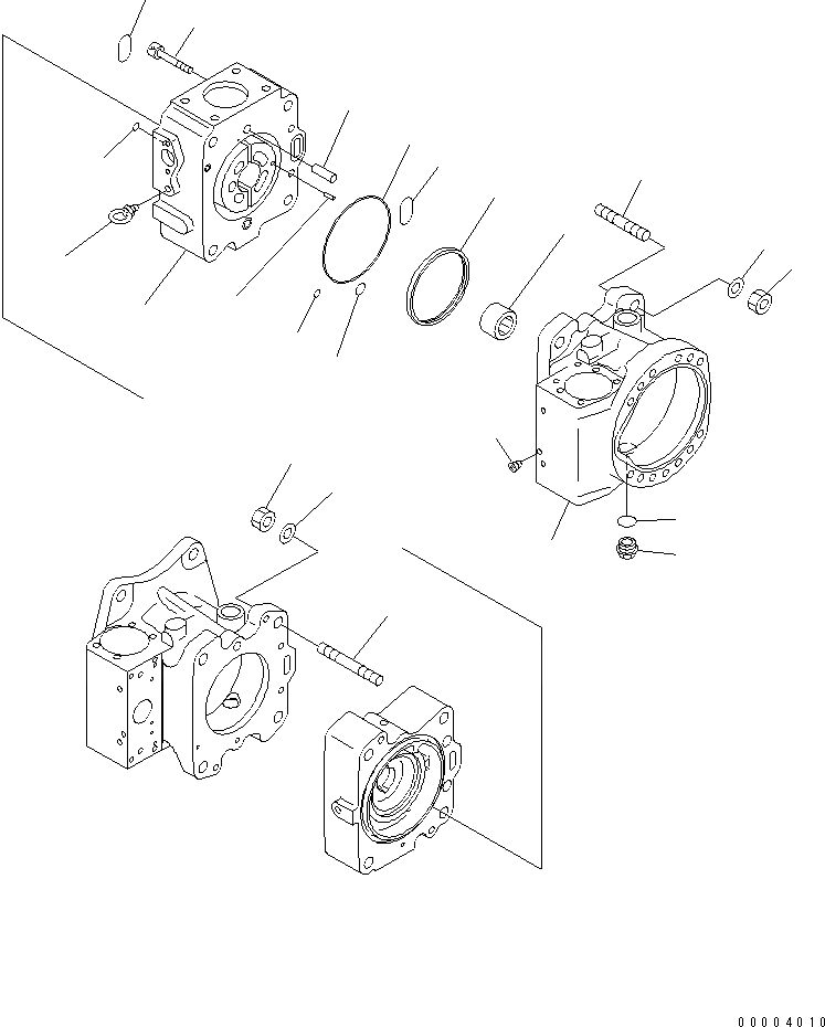 Схема запчастей Komatsu WA900-3 - НАСОС РУЛЕВ. УПРАВЛ-Я (/9) (SOUND PACKAGE СПЕЦ-Я.)(№9-) ОСНОВН. КОМПОНЕНТЫ И РЕМКОМПЛЕКТЫ
