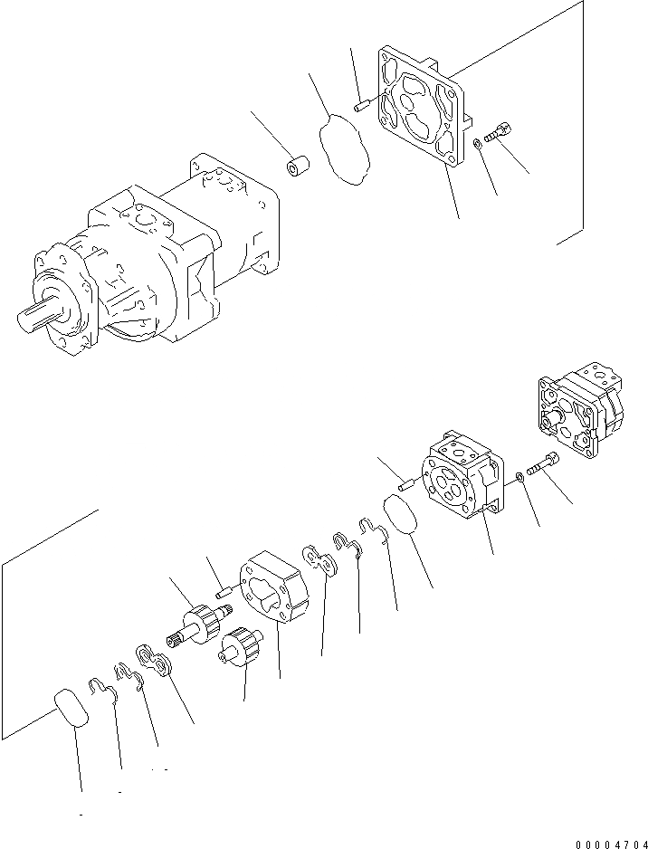 Схема запчастей Komatsu WA900-3 - ГИДР. НАСОС. (ГИДРОТРАНСФОРМАТОР¤ ТРАНСМИССИЯ¤ PPC¤ ТОРМОЗ.) (/) (SOUND PACKAGE СПЕЦ-Я.)(№9-) ОСНОВН. КОМПОНЕНТЫ И РЕМКОМПЛЕКТЫ