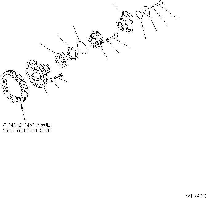 Схема запчастей Komatsu WA900-3 - ГИДРОТРАНСФОРМАТОР ВХОДН. ВАЛ ГИДРОТРАНСФОРМАТОР И ТРАНСМИССИЯ