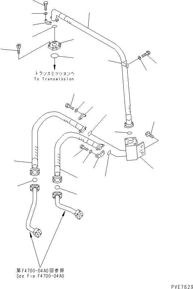 Схема запчастей Komatsu WA900-3 - ГИДРОТРАНСФОРМАТОР И ТРАНСМИССИЯ ЛИНИЯ (ГИДРОЛИНИЯ ТРАНСМИССИИ) ГИДРОТРАНСФОРМАТОР И ТРАНСМИССИЯ