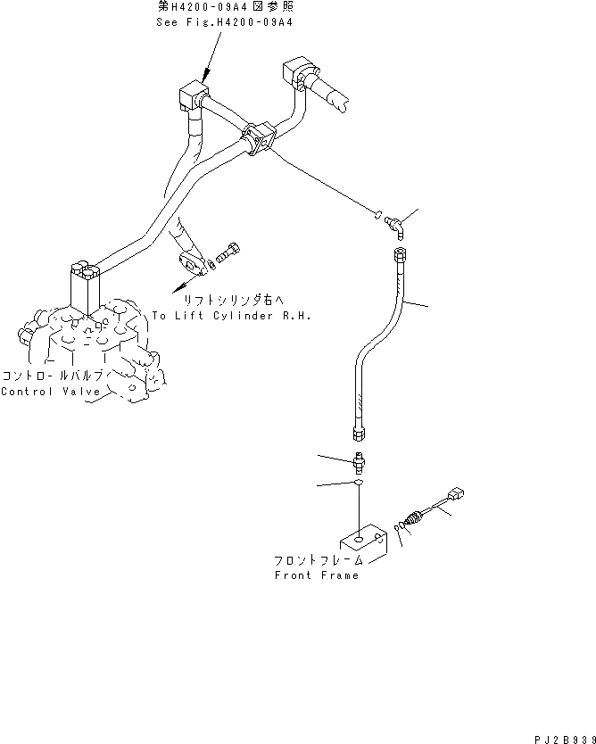 Схема запчастей Komatsu WA900-3 - ГИДРАВЛ ЛИНИЯ (ДАТЧИК ЛИНИЯ) (M.D.P. МОНИТОР) ГИДРАВЛИКА