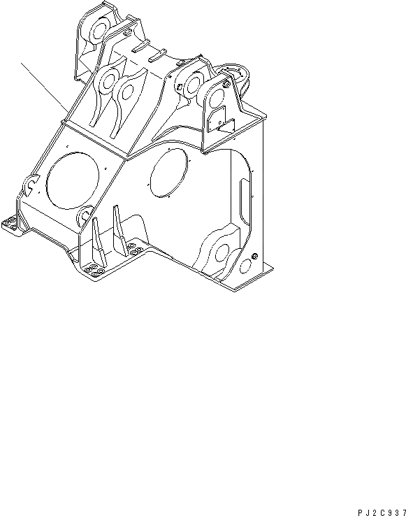 Схема запчастей Komatsu WA900-3 - ПЕРЕДН. РАМА (С ADVANCED УПРАВЛ-Е ДЖОЙСТИКОМ)(№-) ОСНОВНАЯ РАМА И ЕЕ ЧАСТИ