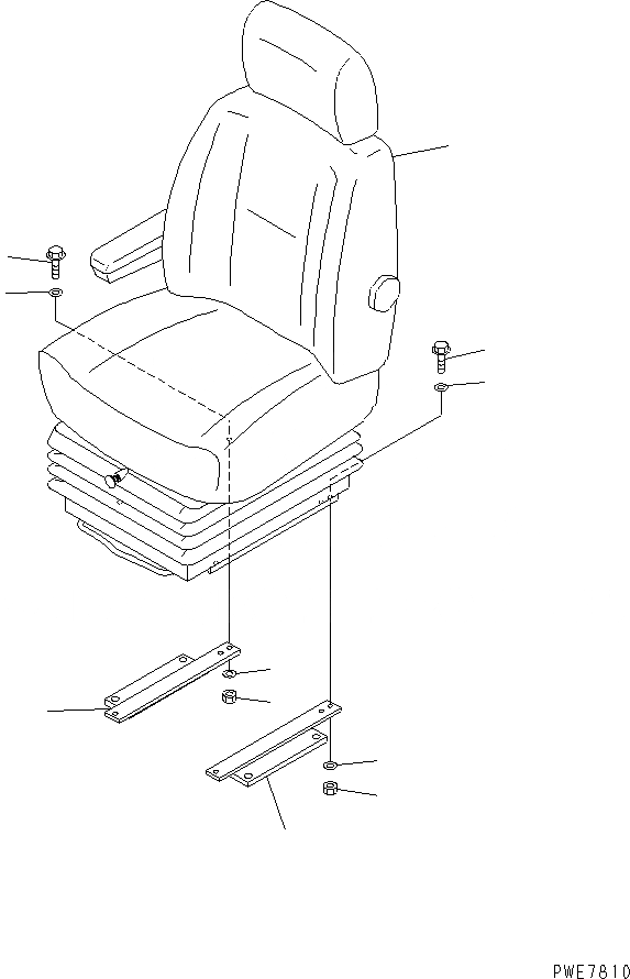 Схема запчастей Komatsu WA900-3 - СИДЕНЬЕ ОПЕРАТОРА (С УПРАВЛЕНИЕМ ДЖОЙСТИКОМ) КАБИНА ОПЕРАТОРА И СИСТЕМА УПРАВЛЕНИЯ