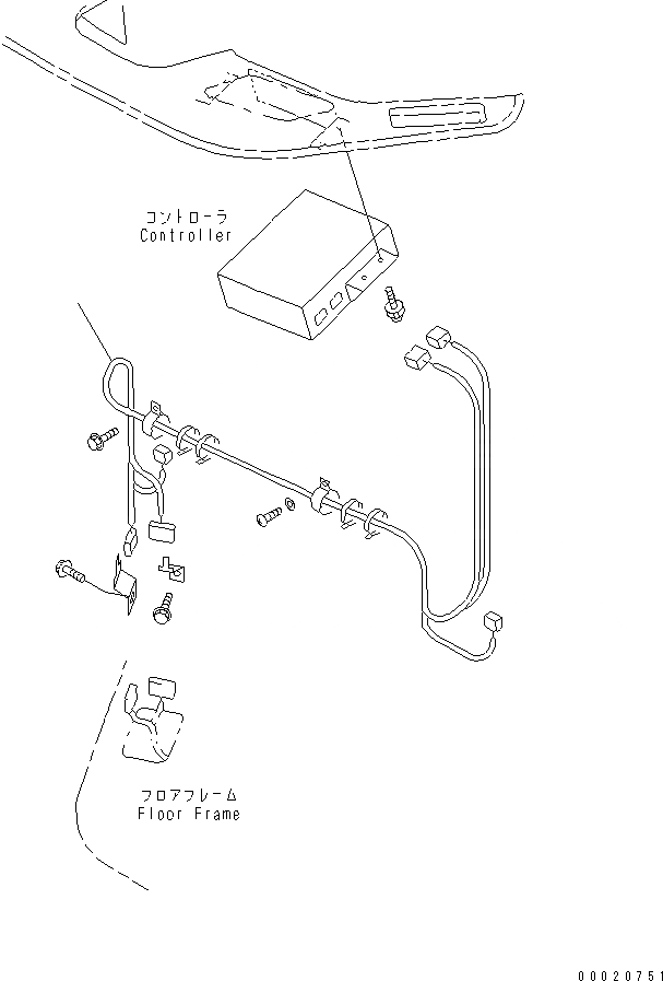 Схема запчастей Komatsu WA900L-3 - КРЕПЛЕНИЕ И ПАТРУБКИ КОНДИЦИОНЕРА (ЭЛЕКТРИКА) КАБИНА ОПЕРАТОРА И СИСТЕМА УПРАВЛЕНИЯ