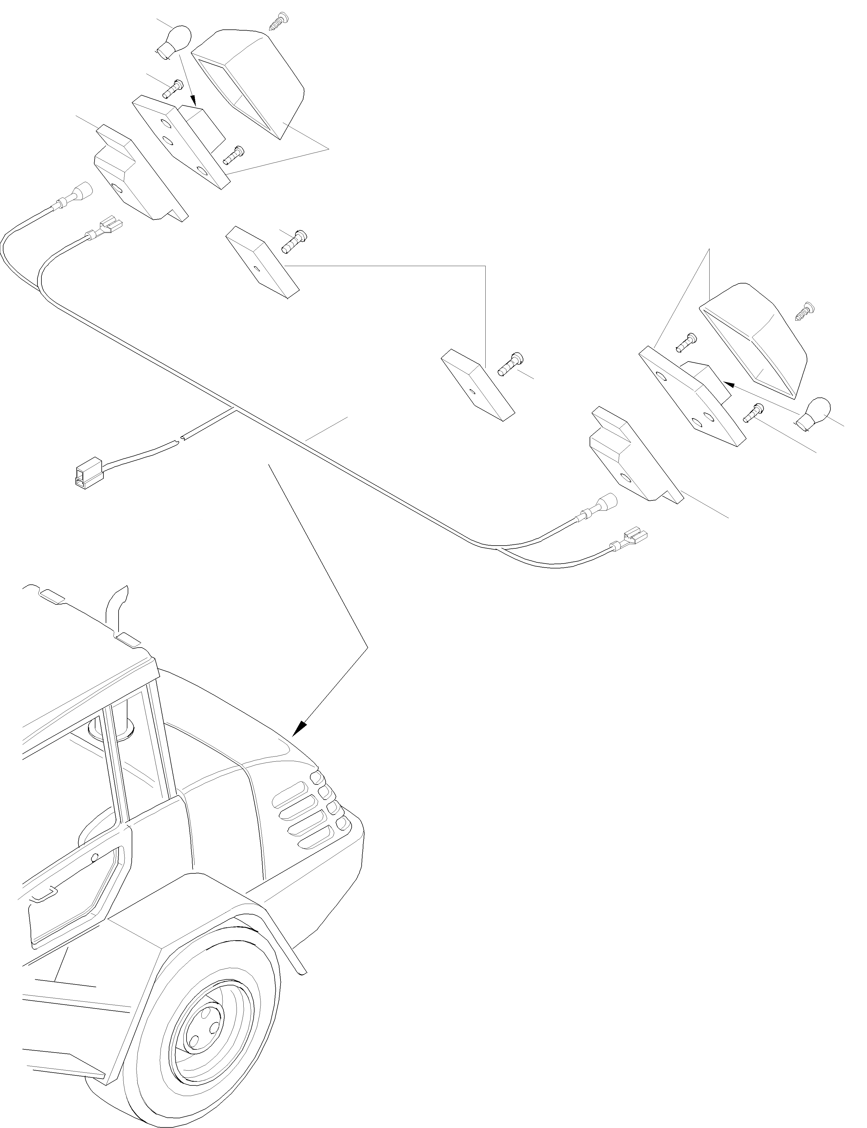 Схема запчастей Komatsu WA90-3 - LICENCE ПЛАСТИНА LIGHT ЭЛЕКТРИЧ. СИСТЕМА