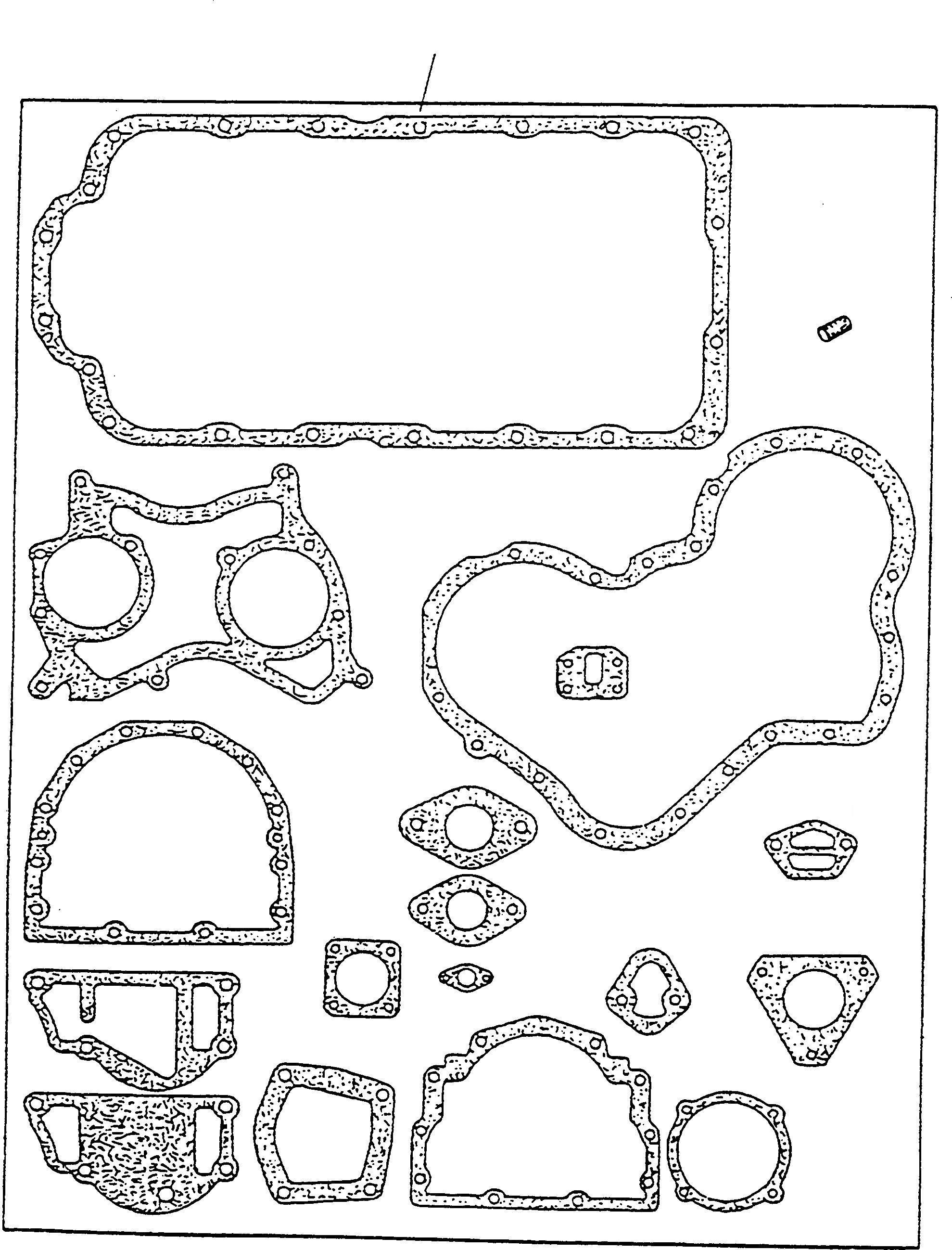 Схема запчастей Komatsu WA90-1 - КОМПЛЕКТ ПРОКЛАДОК, ЦИЛИНДР BLOC ДВИГАТЕЛЬ, КРЕПЛЕНИЕ ДВИГАТЕЛЯ