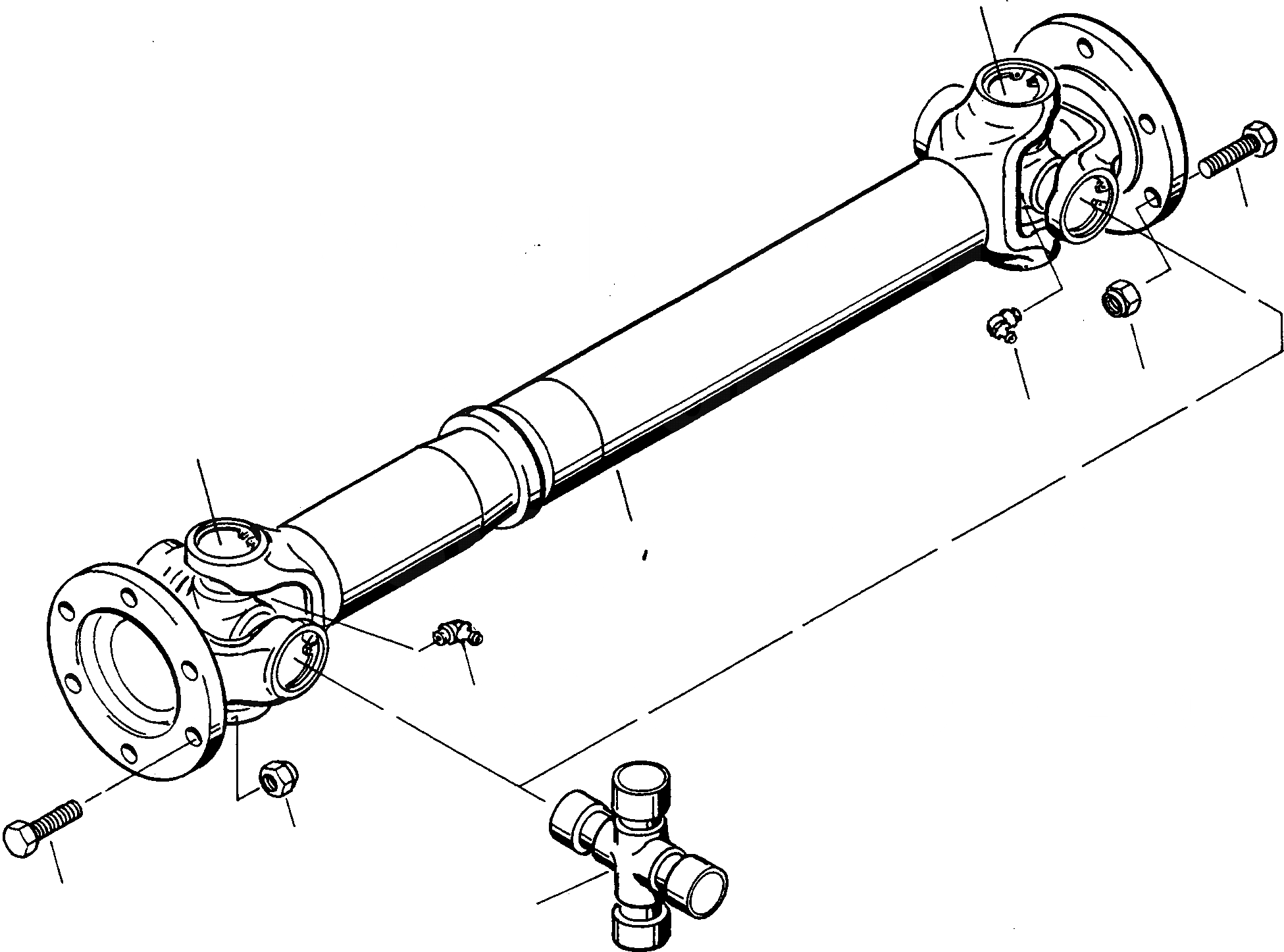 Схема запчастей Komatsu WA90-1 - КРЕСТОВИНА ТРАНСМИССИЯ, КРЕСТОВИНА