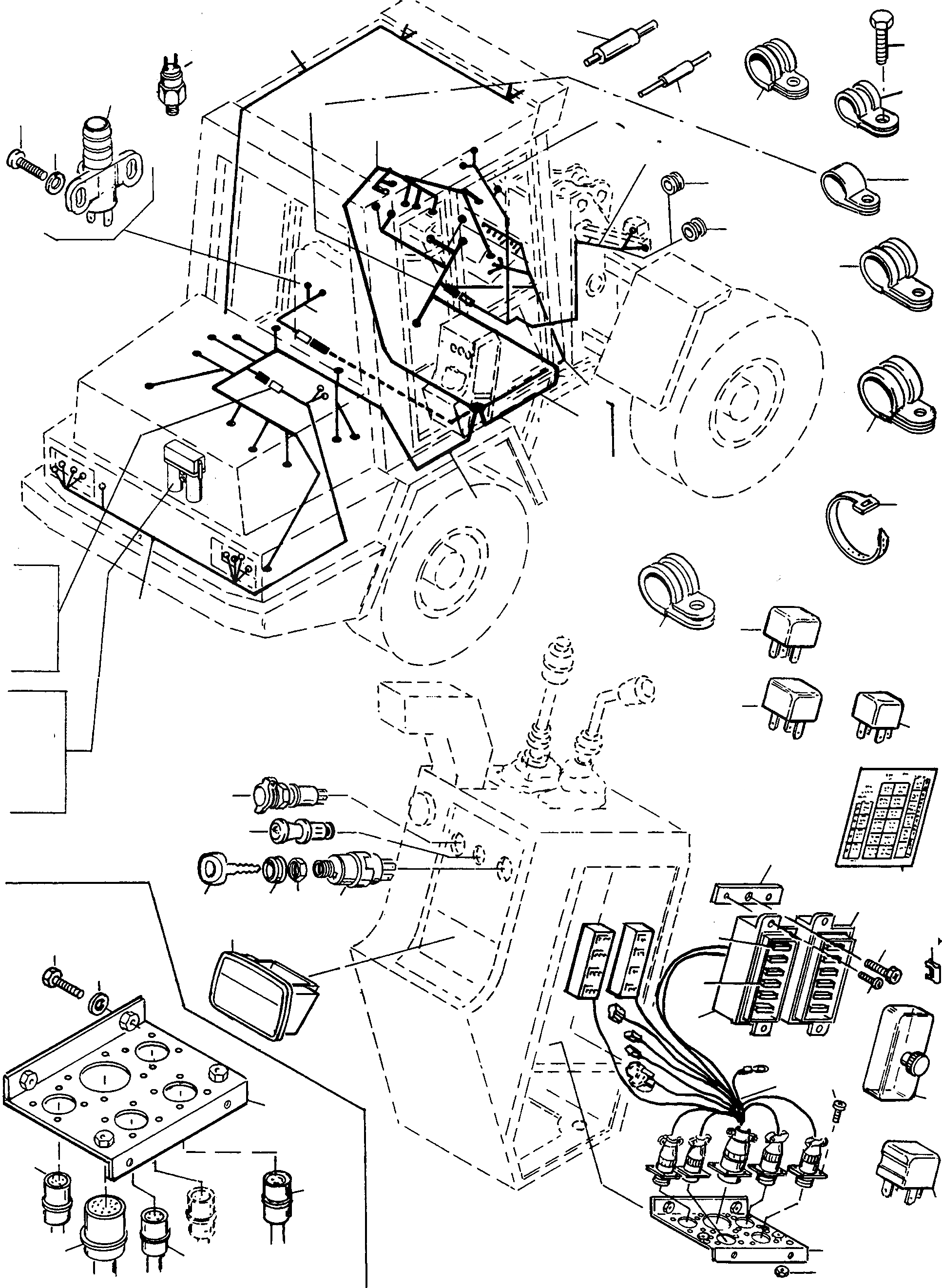 Схема запчастей Komatsu WA90-1 - ЭЛЕКТРИЧ. СИСТЕМА ЭЛЕКТРИЧ. СИСТЕМА