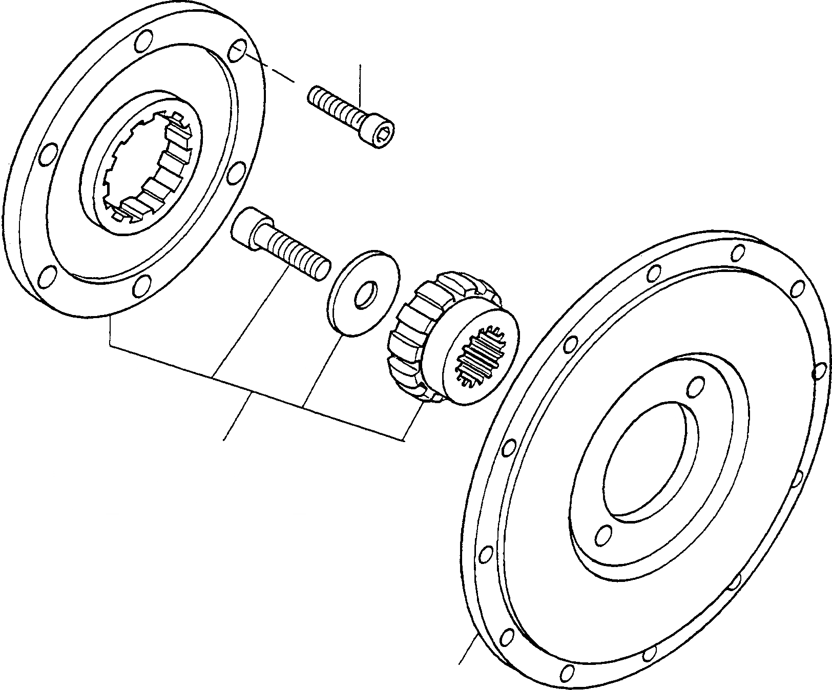 Схема запчастей Komatsu WA90-1 - МУФТА ТРАНСМИССИЯ, КРЕСТОВИНА