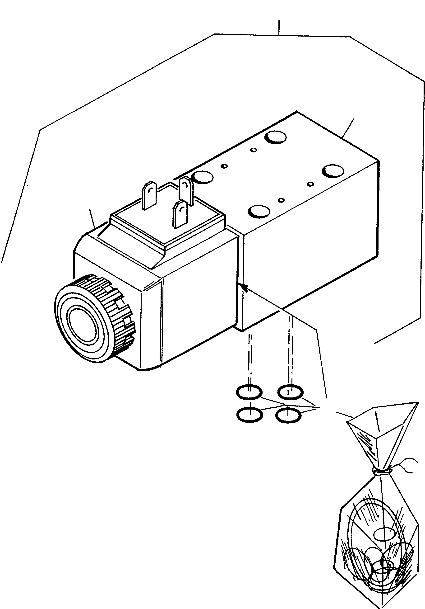 Схема запчастей Komatsu WA90-1S - ПРИВОД КОРПУС УПРАВЛ-ЕS, СОЛЕНОИДНЫЙ КЛАПАН ПРИВОД КОРПУС УПРАВЛ-ЕS
