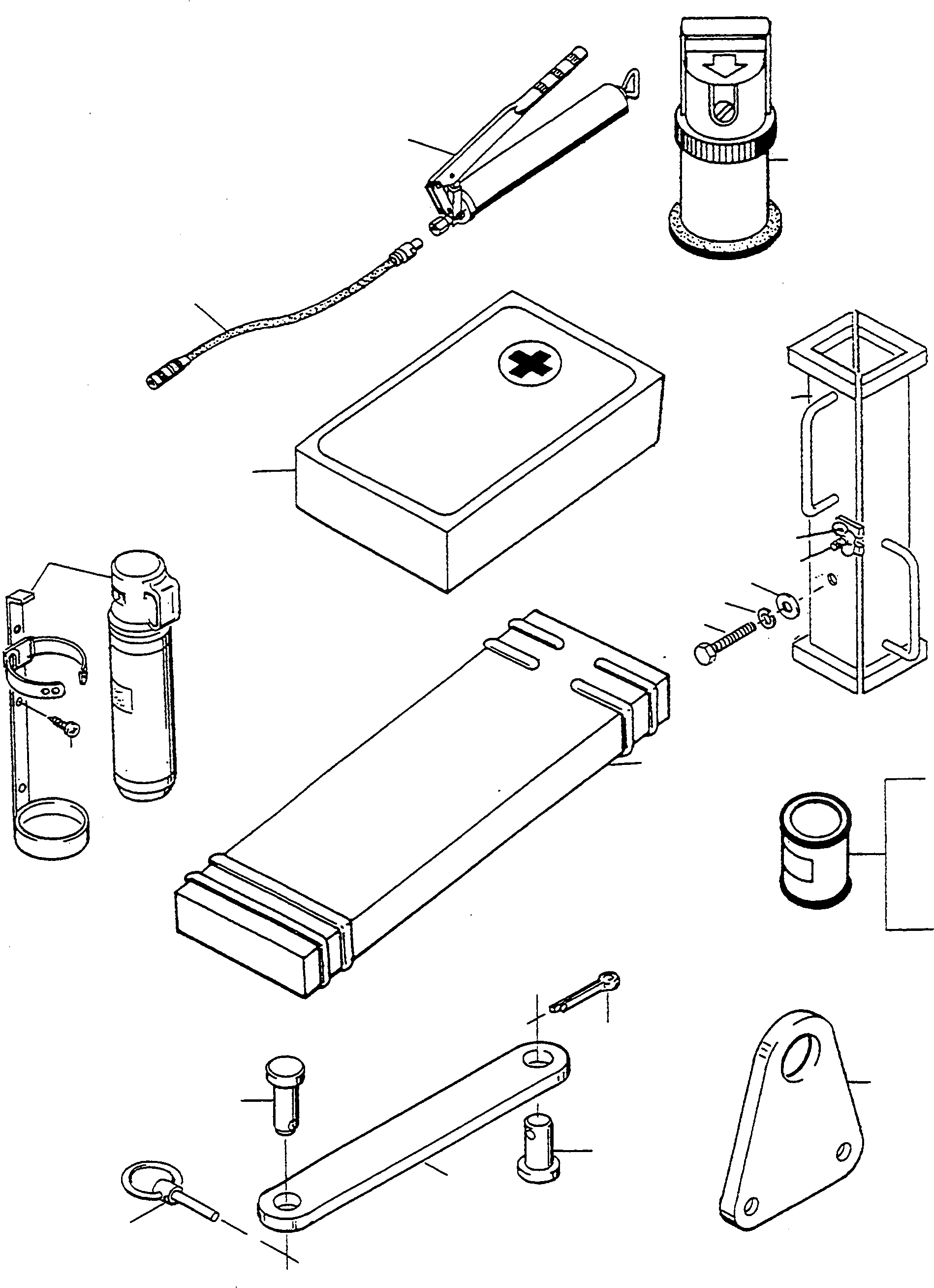 Схема запчастей Komatsu WA90-1S - ИНСТРУМЕНТ И АКСЕССУАРЫ ИНСТРУМЕНТ, АКСЕССУАРЫ, БУКВЕНН.