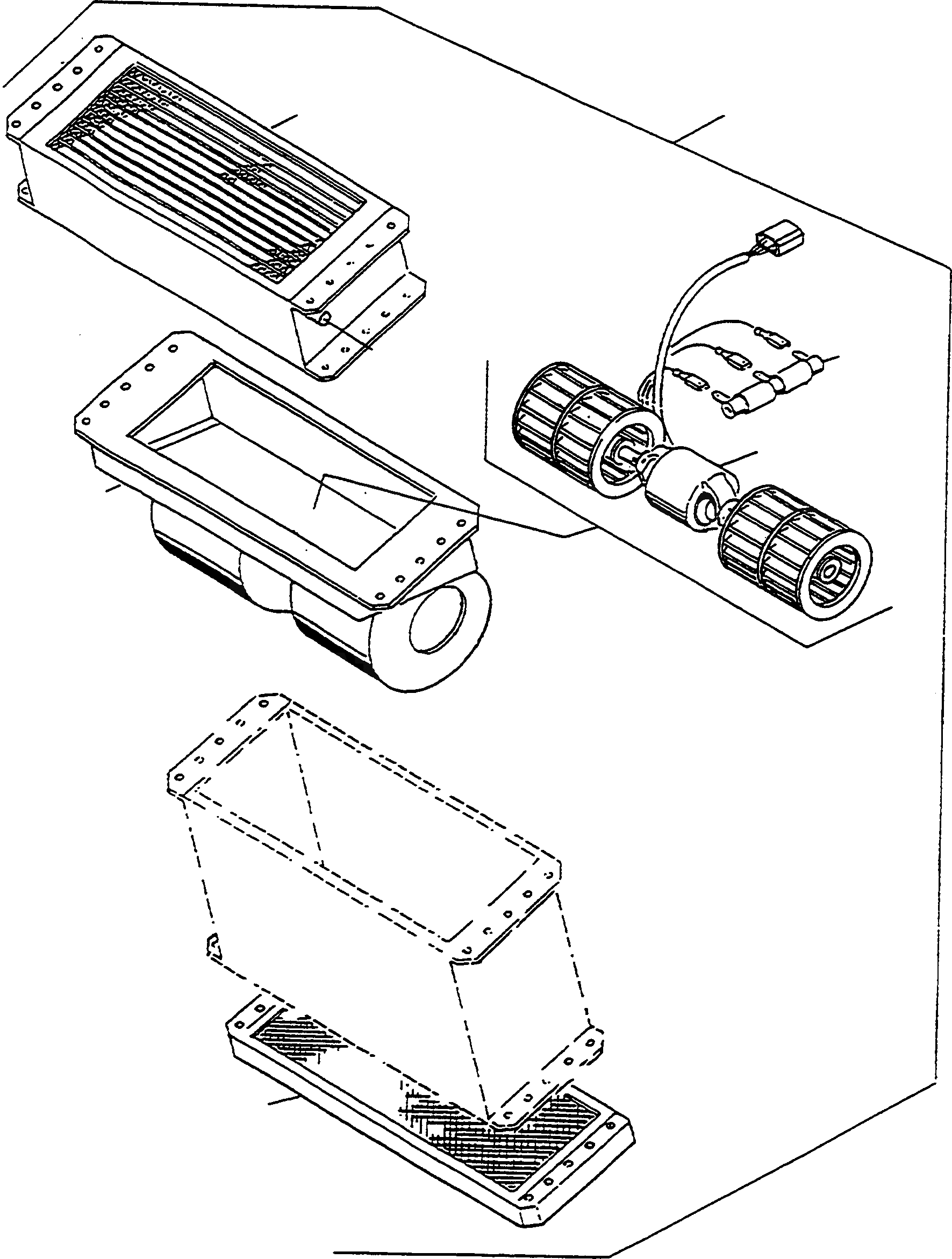 Схема запчастей Komatsu WA90-1S - ОБОГРЕВАТЕЛЬ. ОБОГРЕВАТЕЛЬ.
