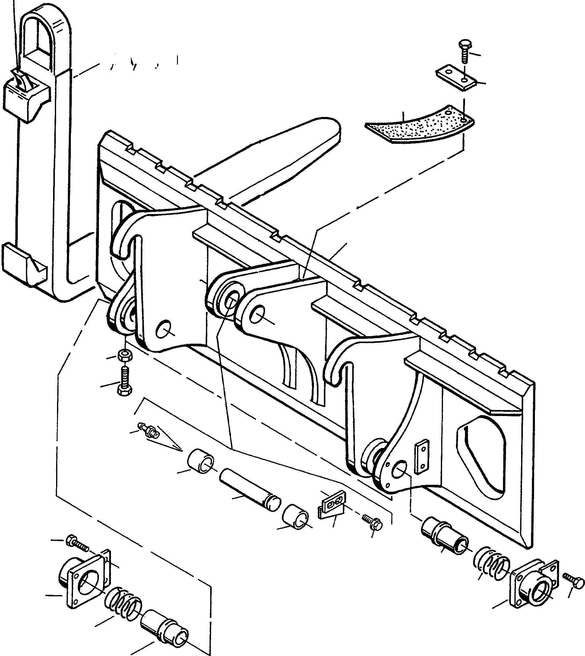 Схема запчастей Komatsu WA90-1S - ВИЛОЧНАЯ ТЕХНИКА ДЛЯ СТРЕЛЫ ОБОРУД-Е