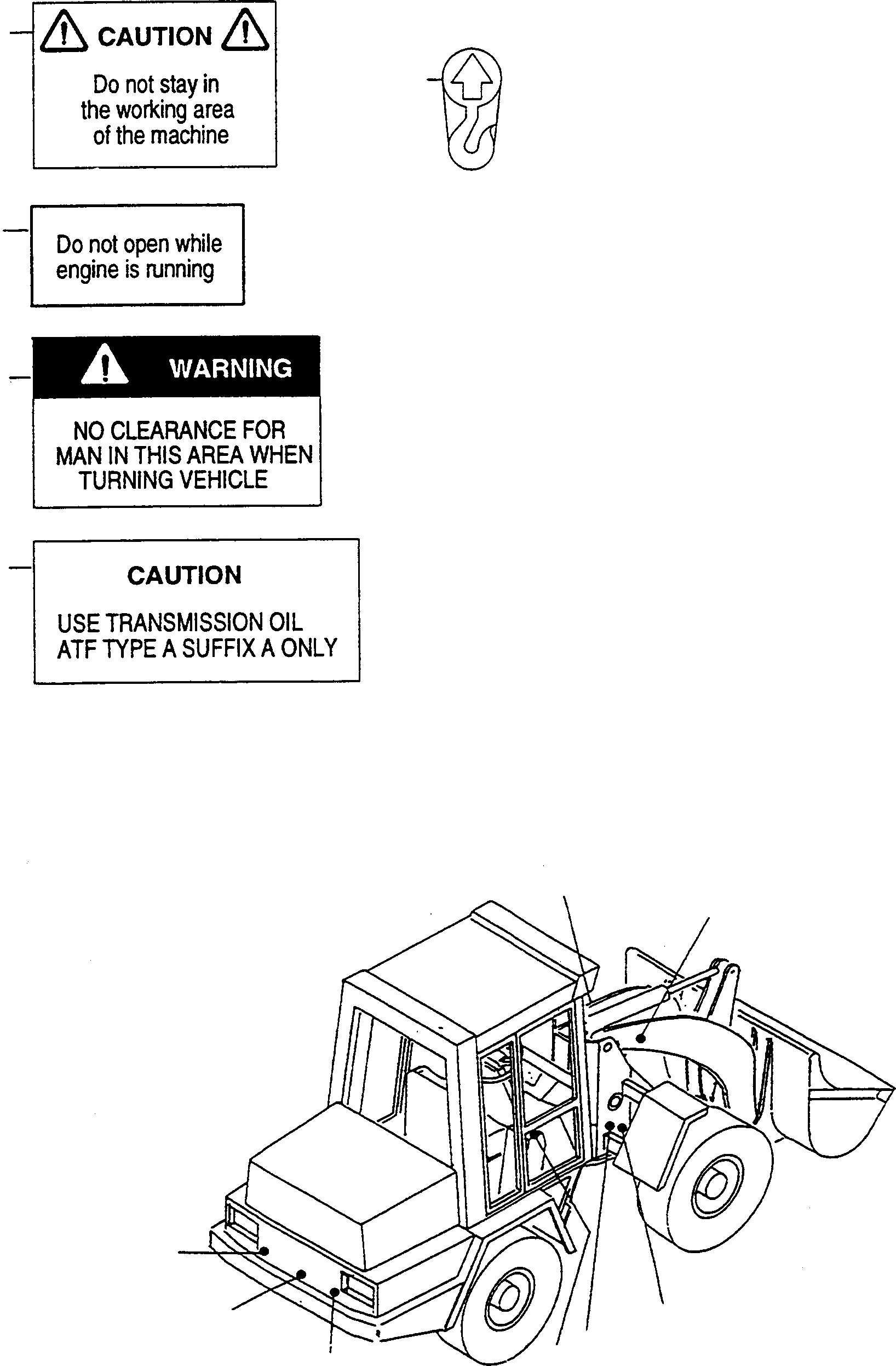 Схема запчастей Komatsu WA90-1S - ТАБЛИЧКИS, АНГЛ. ИНСТРУМЕНТ, АКСЕССУАРЫ, БУКВЕНН.