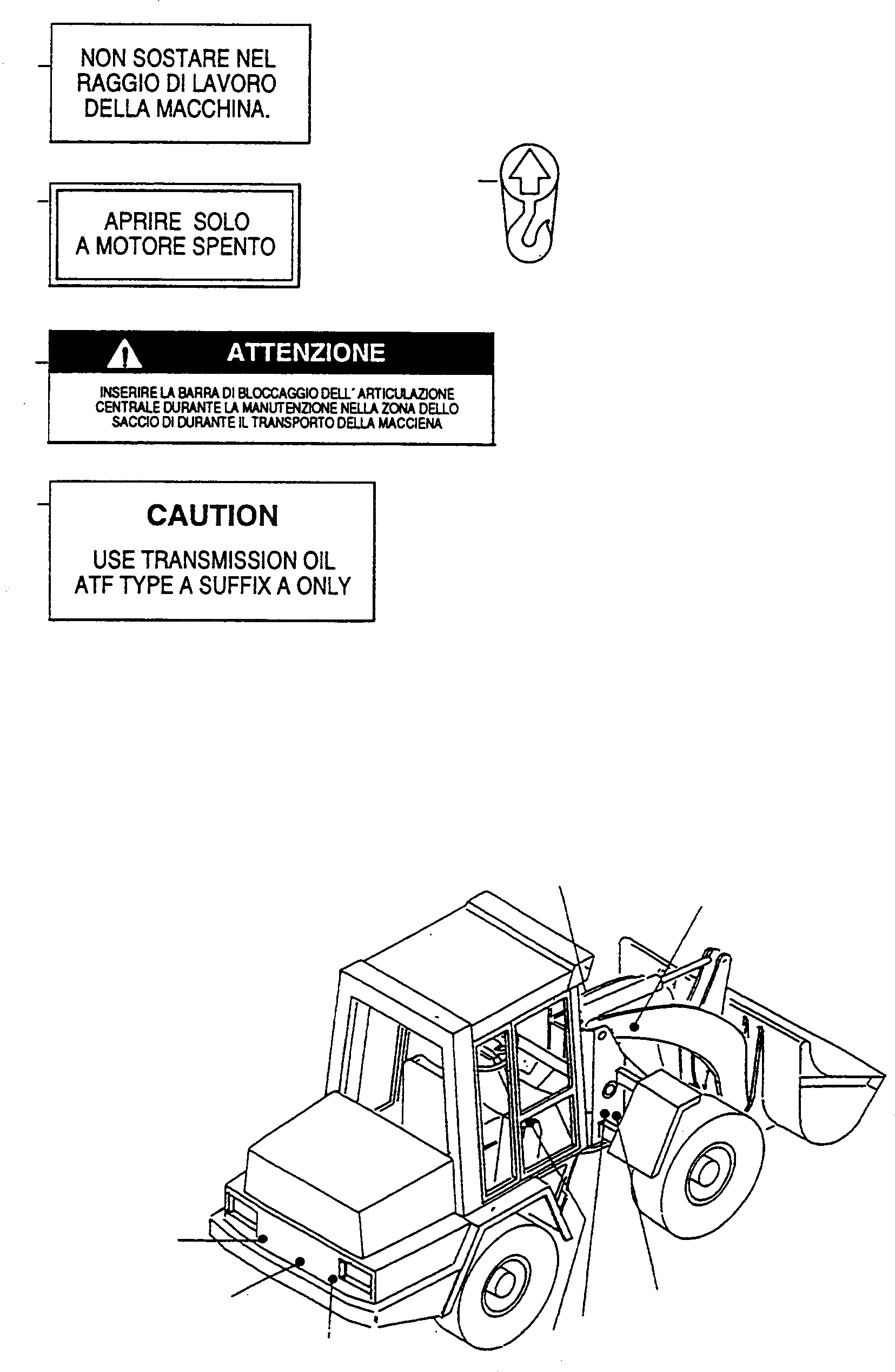 Схема запчастей Komatsu WA90-1S - ТАБЛИЧКИS, ИТАЛИЯ ИНСТРУМЕНТ, АКСЕССУАРЫ, БУКВЕНН.