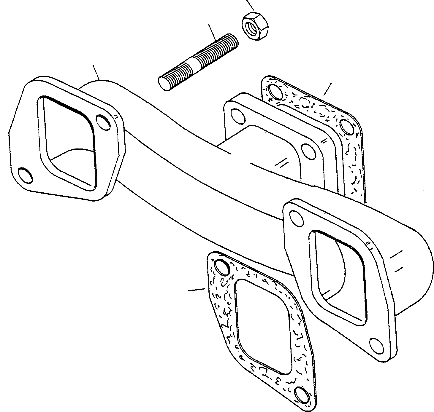 Схема запчастей Komatsu WA90-1S - ВЫПУСКН. СИСТЕМА ДВИГАТЕЛЬ, КРЕПЛЕНИЕ ДВИГАТЕЛЯ