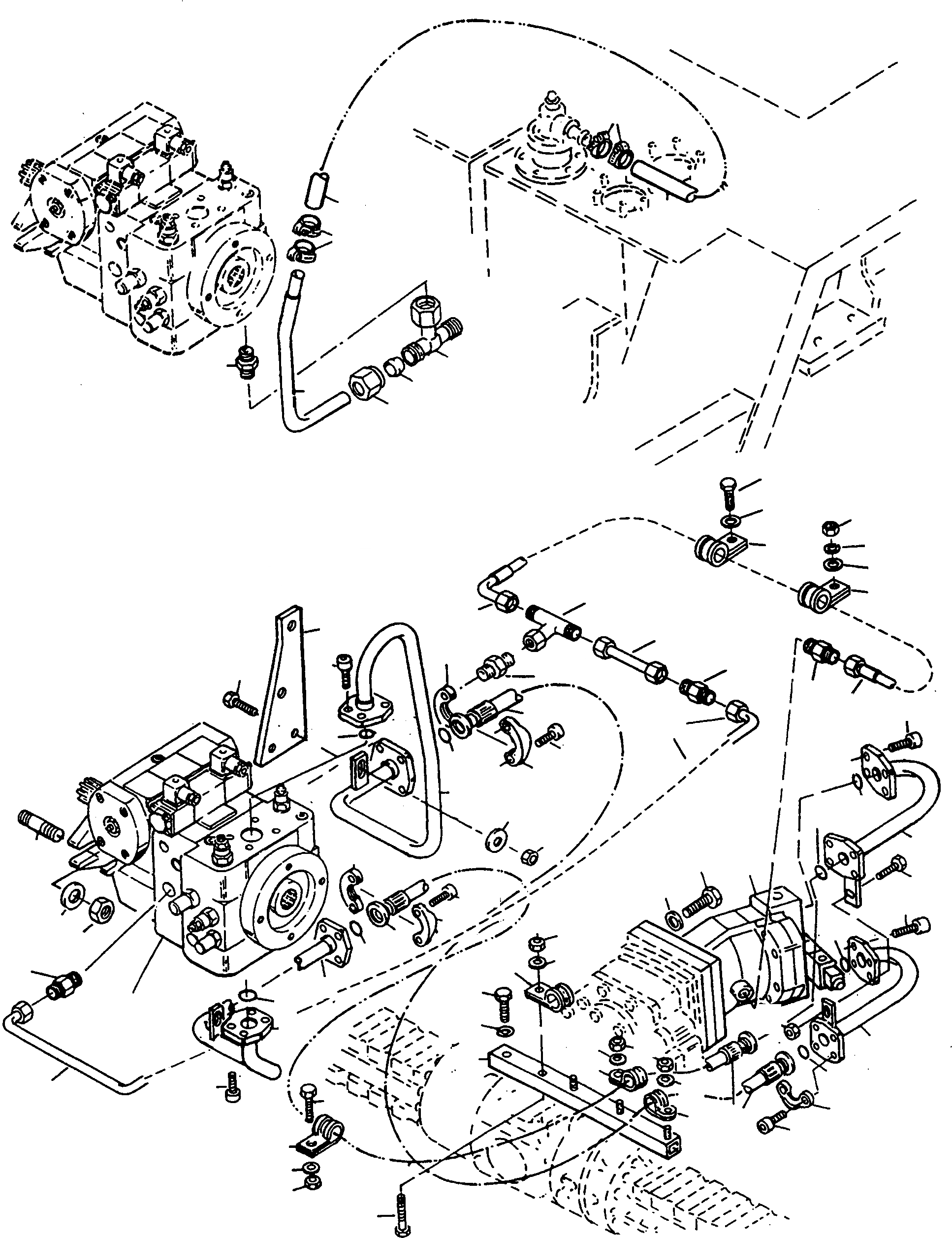Схема запчастей Komatsu WA90-1S - HYDROSTAT ТРАНСМИССИЯ ТРАНСМИССИЯ, КРЕСТОВИНА