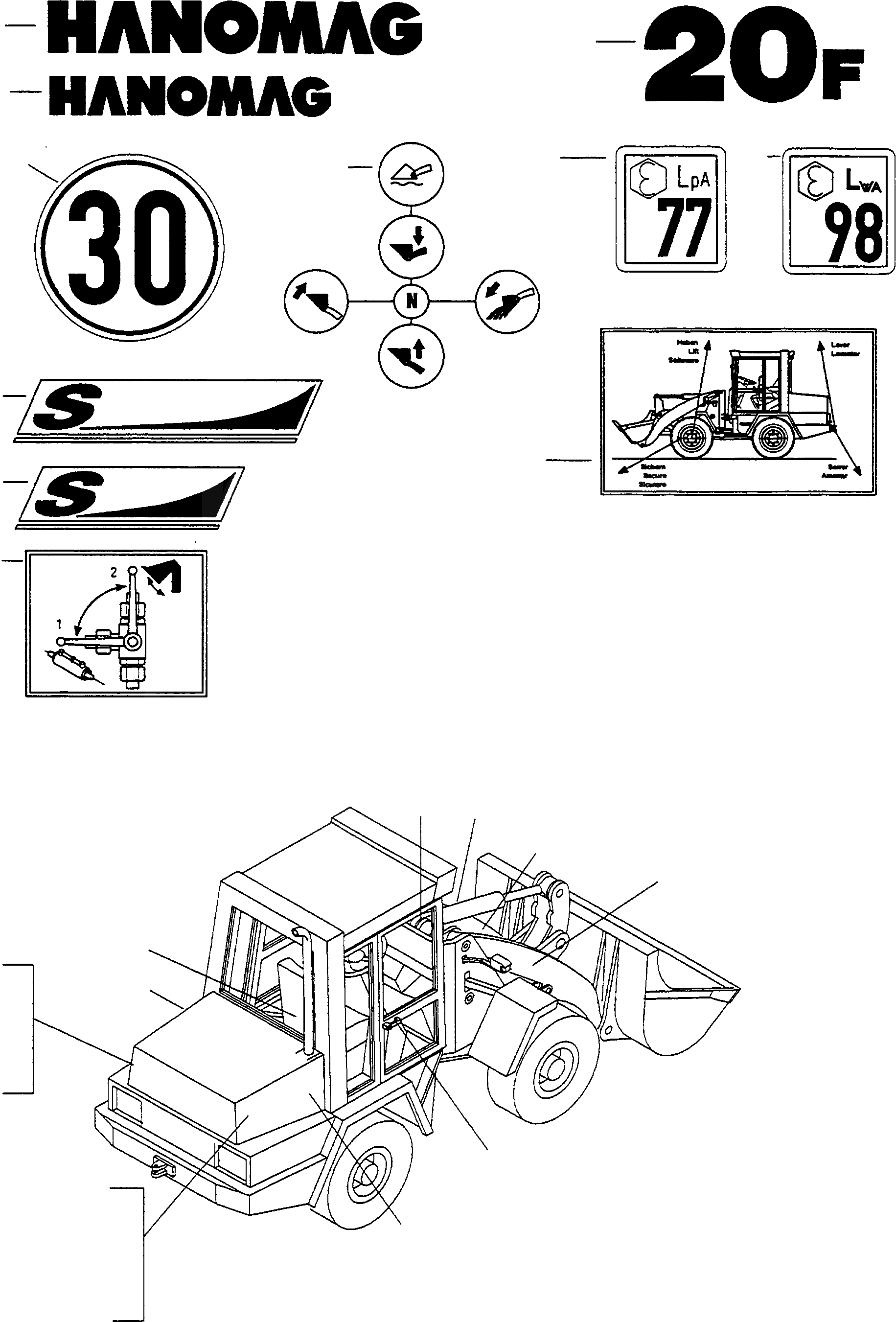 Схема запчастей Komatsu WA90-1S - БУКВЕНН. ИНСТРУМЕНТ, АКСЕССУАРЫ, БУКВЕНН.