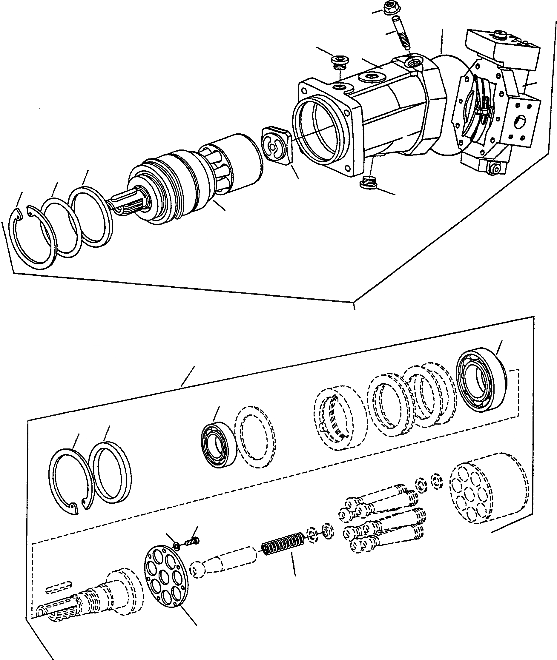 Схема запчастей Komatsu WA90-1S - AXIAL ПОРШЕНЬ ДВИГАТЕЛЬ ТРАНСМИССИЯ, КРЕСТОВИНА