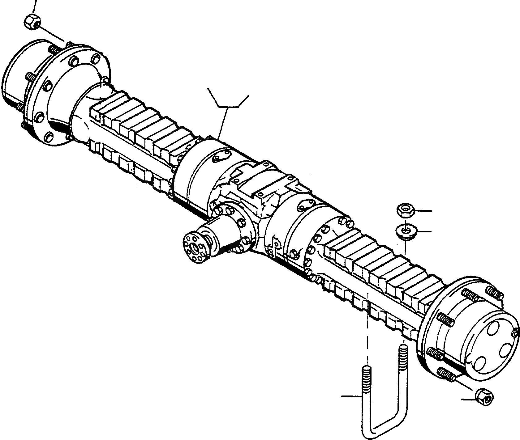 Схема запчастей Komatsu WA90-1S - ПЕРЕДНИЙ МОСТ 8 ПЕРЕДНИЙ МОСТ