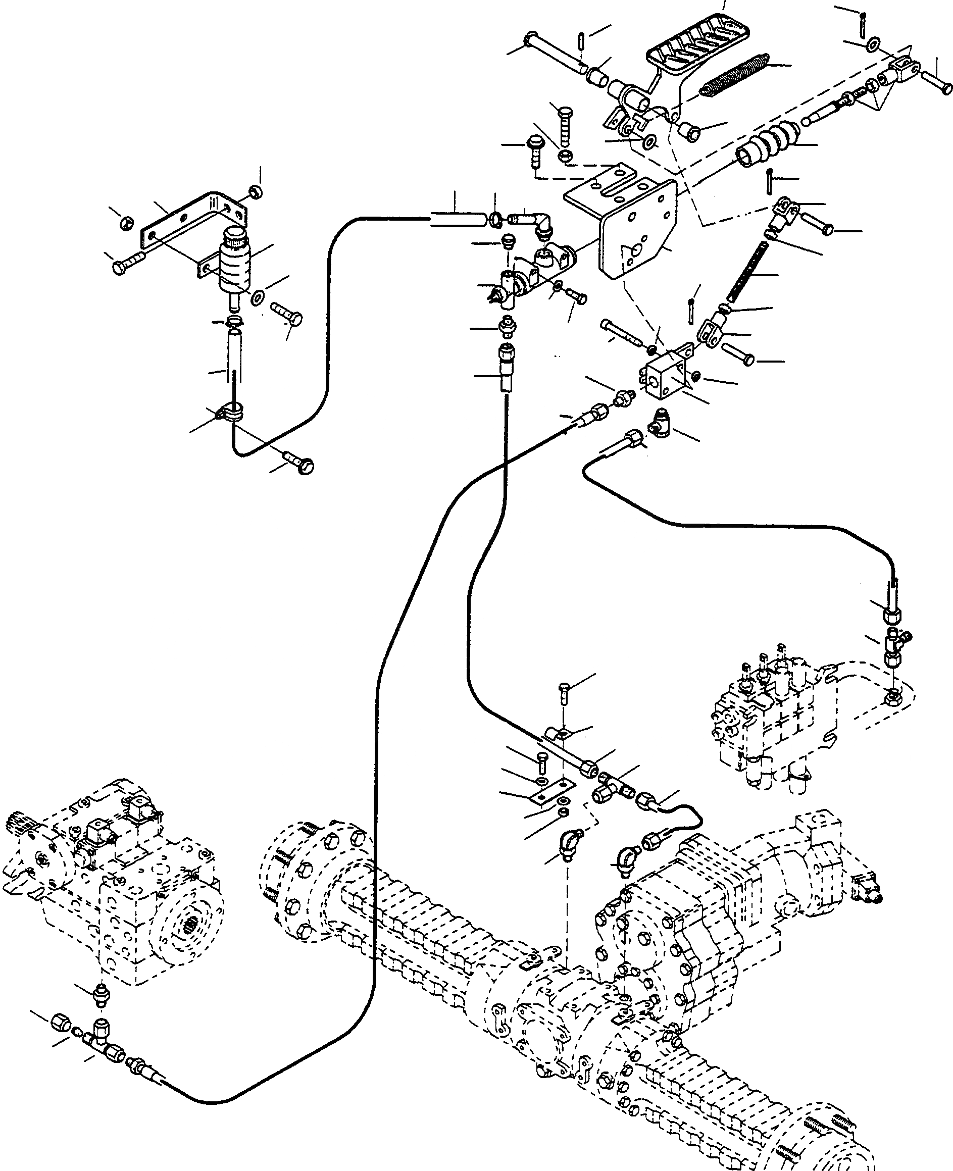 Схема запчастей Komatsu WA90-1S - ТОРМОЗ. СИСТЕМА 9 ТОРМОЗ. СИСТЕМА