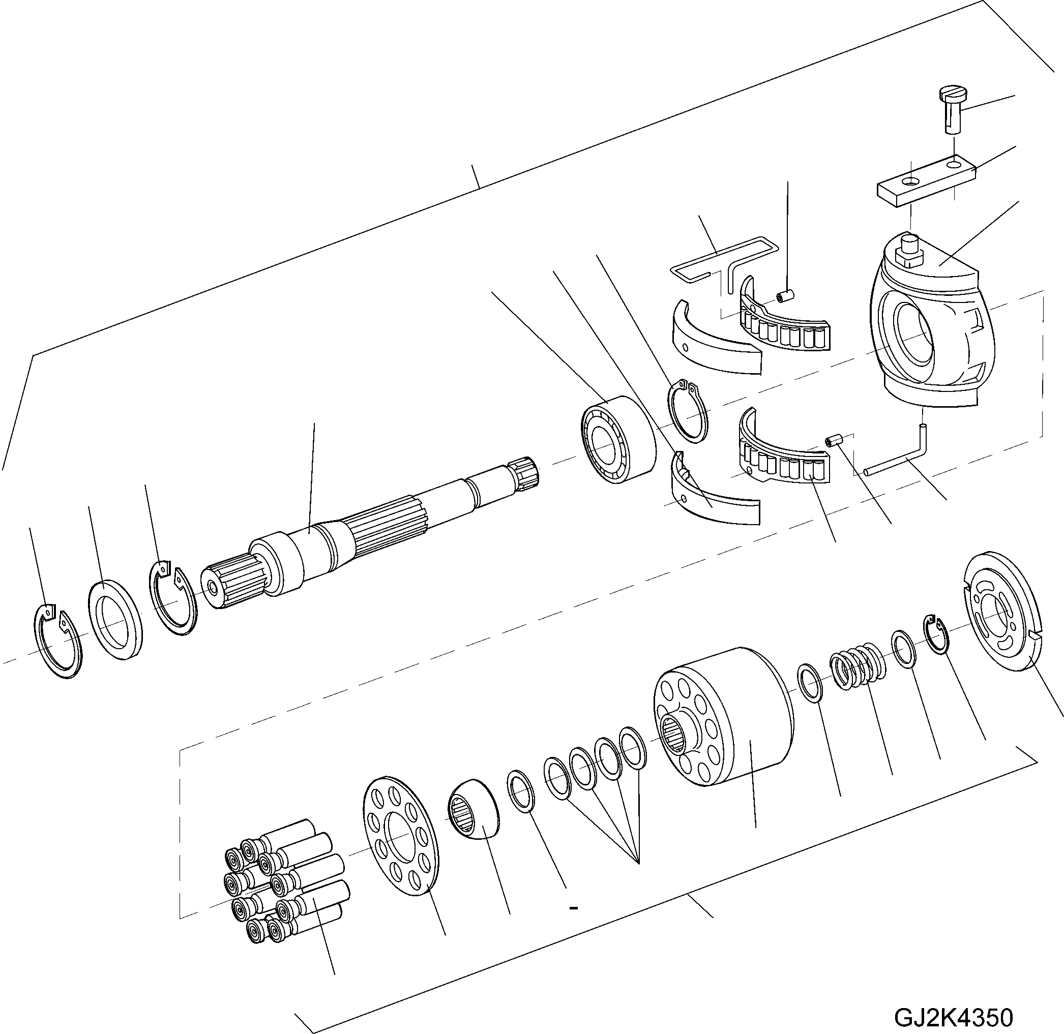 Схема запчастей Komatsu WA90-5 20 km - AXIAL ПОРШЕНЬ НАСОС AXIAL ПОРШЕНЬ НАСОС