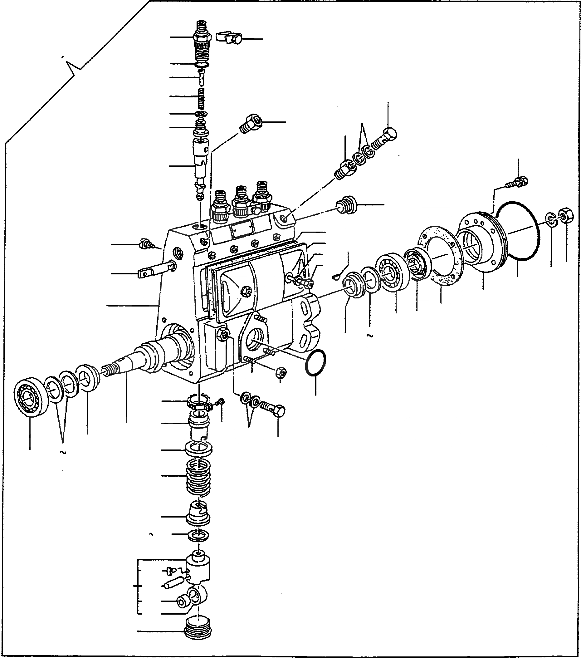 Схема запчастей Komatsu WA90-3 - ТОПЛ. НАСОС, КУЗОВ НАСОС ДВИГАТЕЛЬ, КРЕПЛЕНИЕ ДВИГАТЕЛЯ