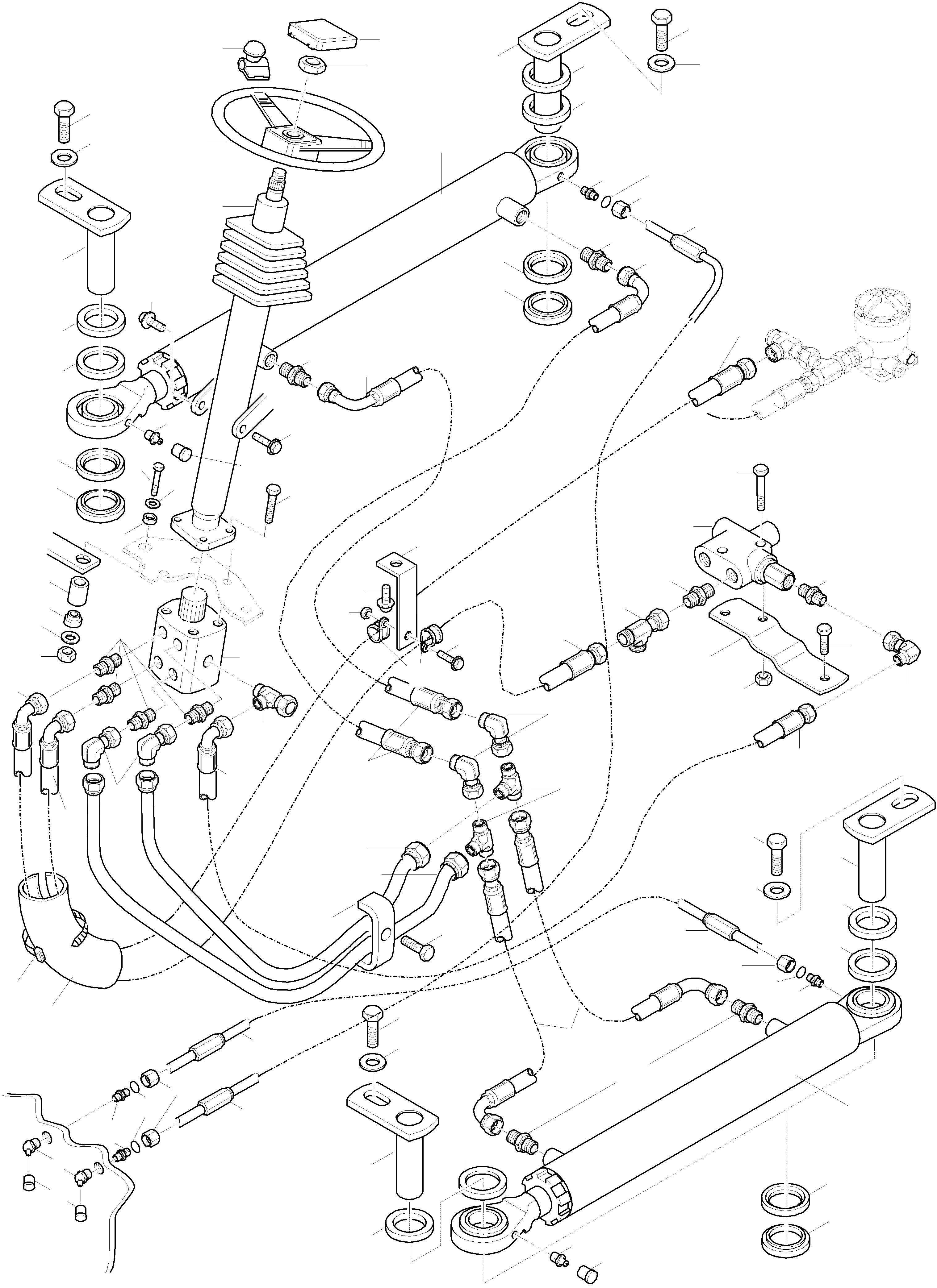 Схема запчастей Komatsu WA90-3 - РУЛЕВ. УПРАВЛЕНИЕ, РУЛЕВ. УПРАВЛЕНИЕ КРЕПЛЕНИЕ, EXECUTION I 7 РУЛЕВ. УПРАВЛЕНИЕ
