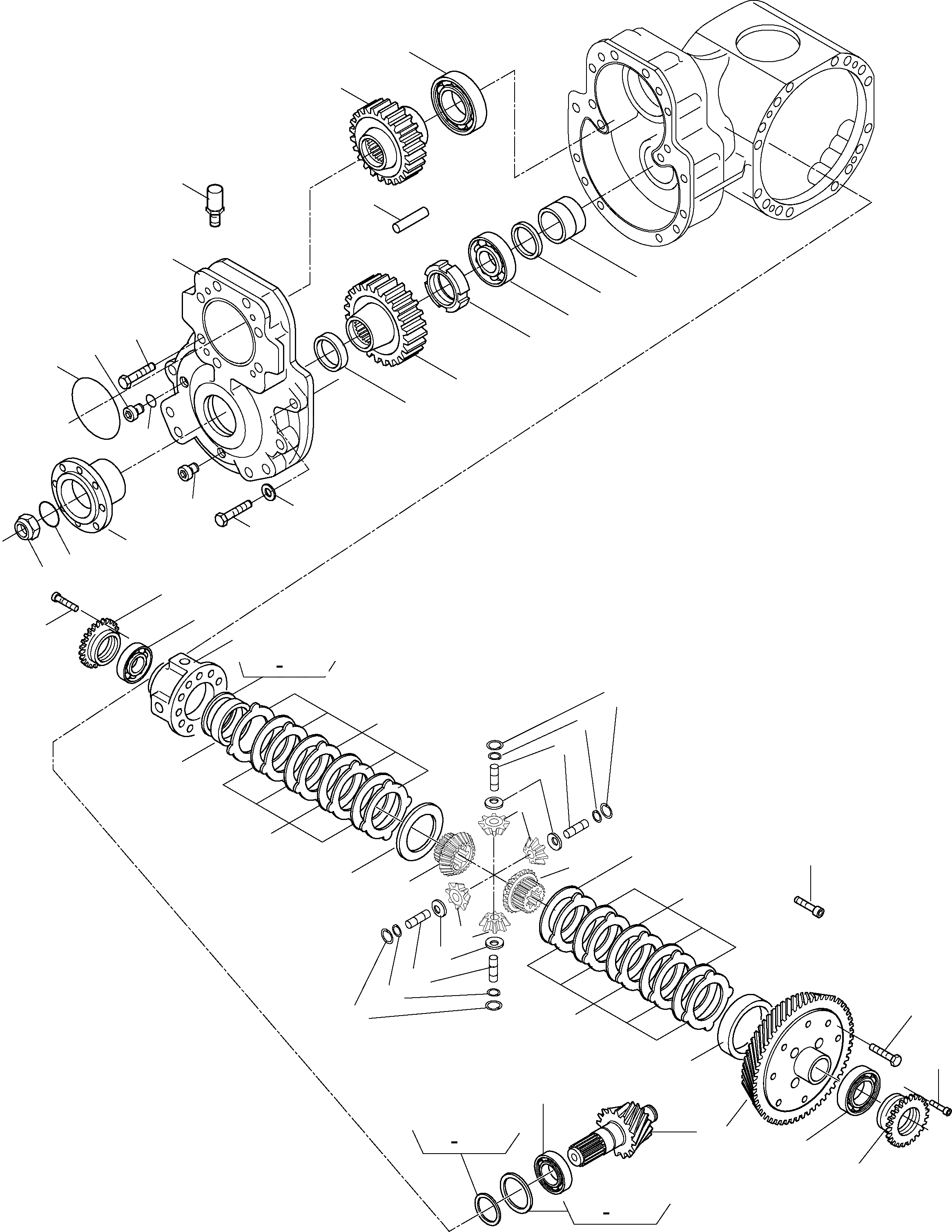Схема запчастей Komatsu WA90-3 - МОСТ INSERT, ЗАДН. МОСТ ЗАДН. МОСТ