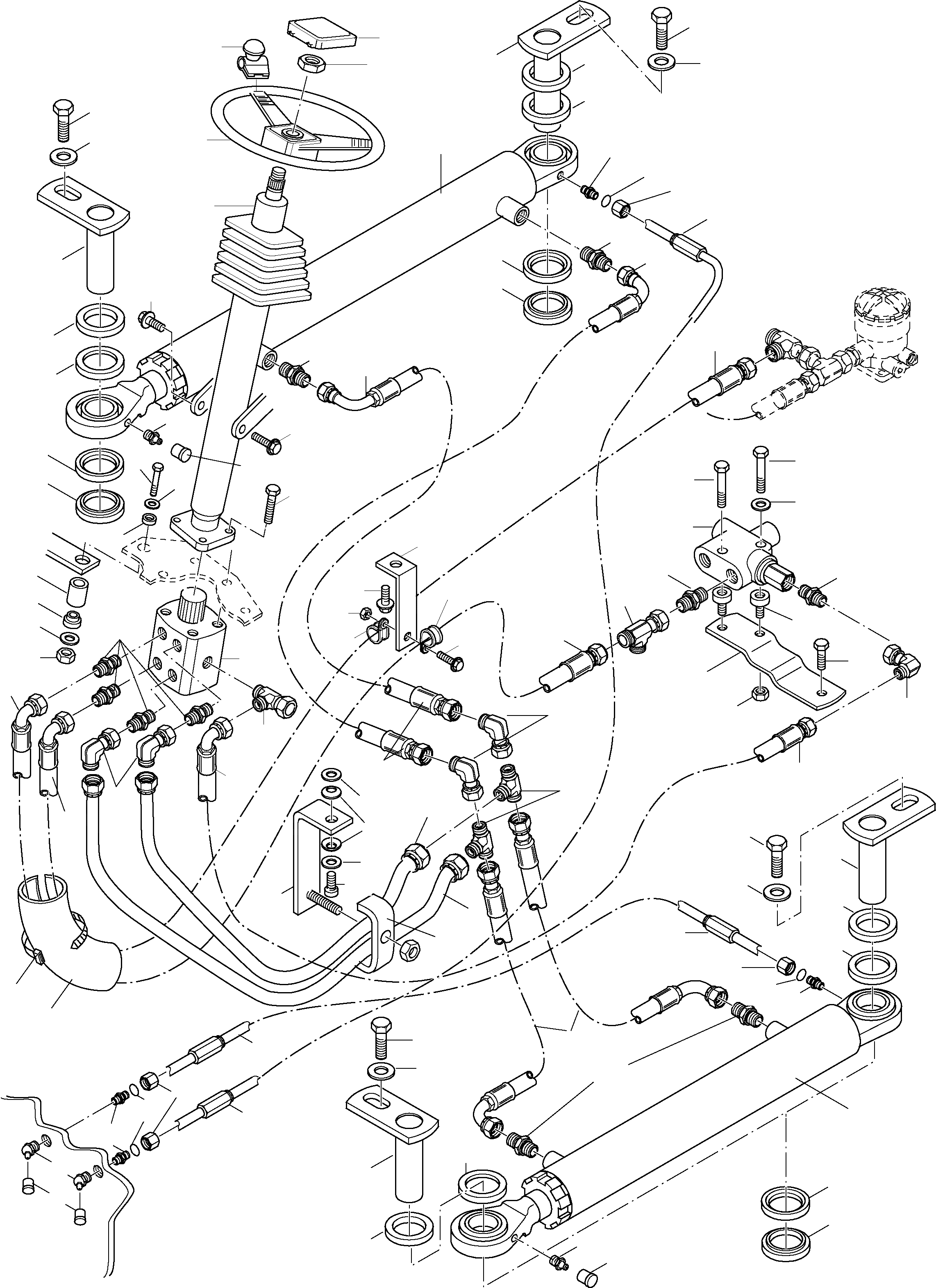 Схема запчастей Komatsu WA90-3 - РУЛЕВ. УПРАВЛЕНИЕ, РУЛЕВ. УПРАВЛЕНИЕ КРЕПЛЕНИЕ 7 РУЛЕВ. УПРАВЛЕНИЕ