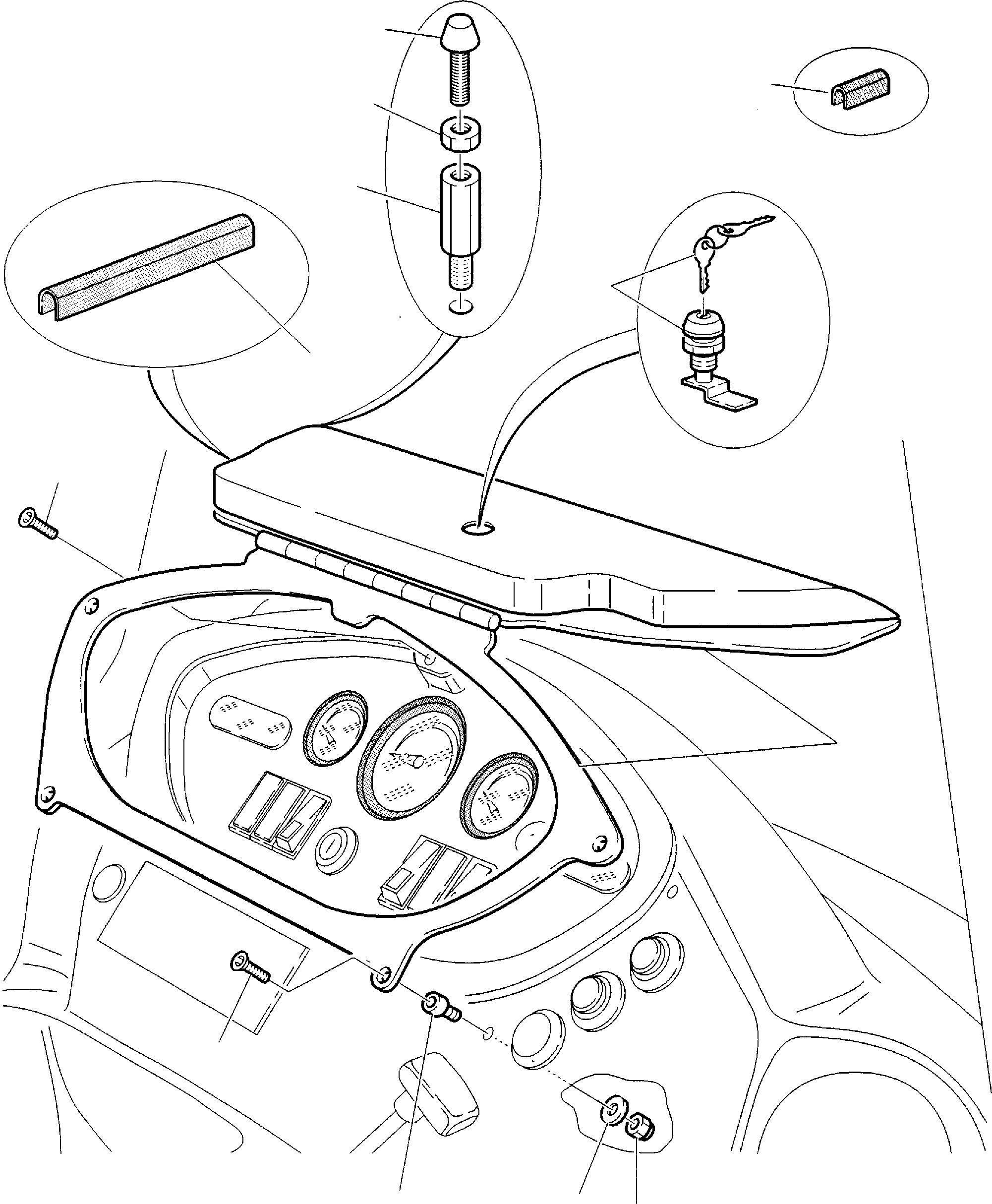 Схема запчастей Komatsu WB140-2 - ANTI-АНТИВАНДАЛЬН. КРЫШКА(НАВЕС) ЧАСТИ КОРПУСА И КАБИНА
