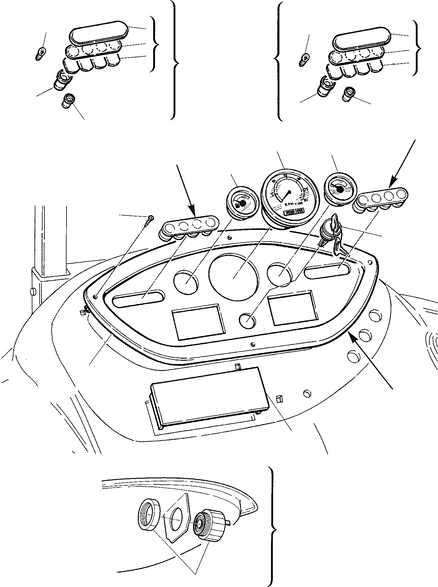 Схема запчастей Komatsu WB140PS-2 - ПРИБОРН. ПАНЕЛЬ (/) КОМПОНЕНТЫ ДВИГАТЕЛЯ И ЭЛЕКТРИКА