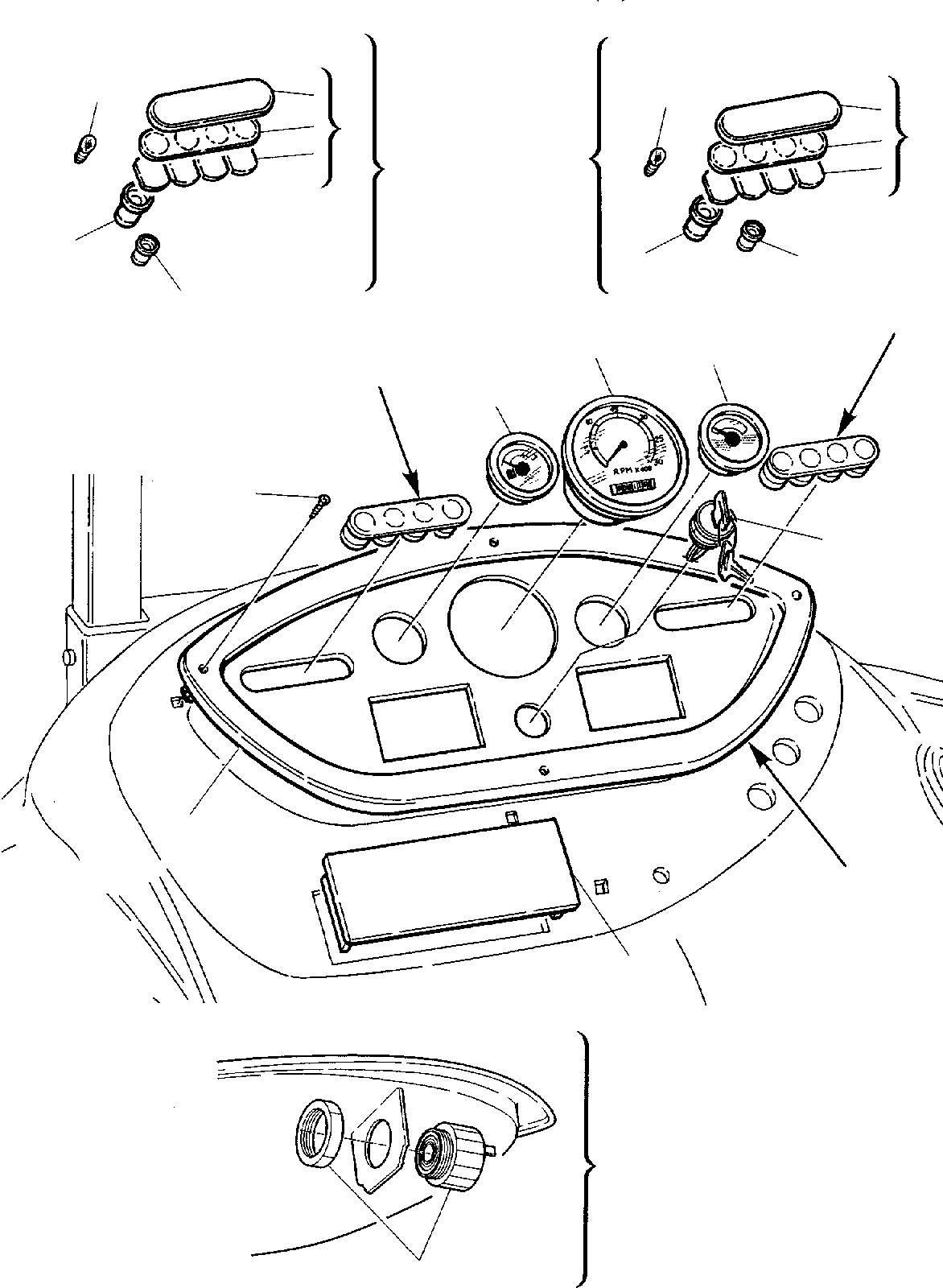 Схема запчастей Komatsu WB140PS-2 - ПРИБОРН. ПАНЕЛЬ (/) КОМПОНЕНТЫ ДВИГАТЕЛЯ И ЭЛЕКТРИКА