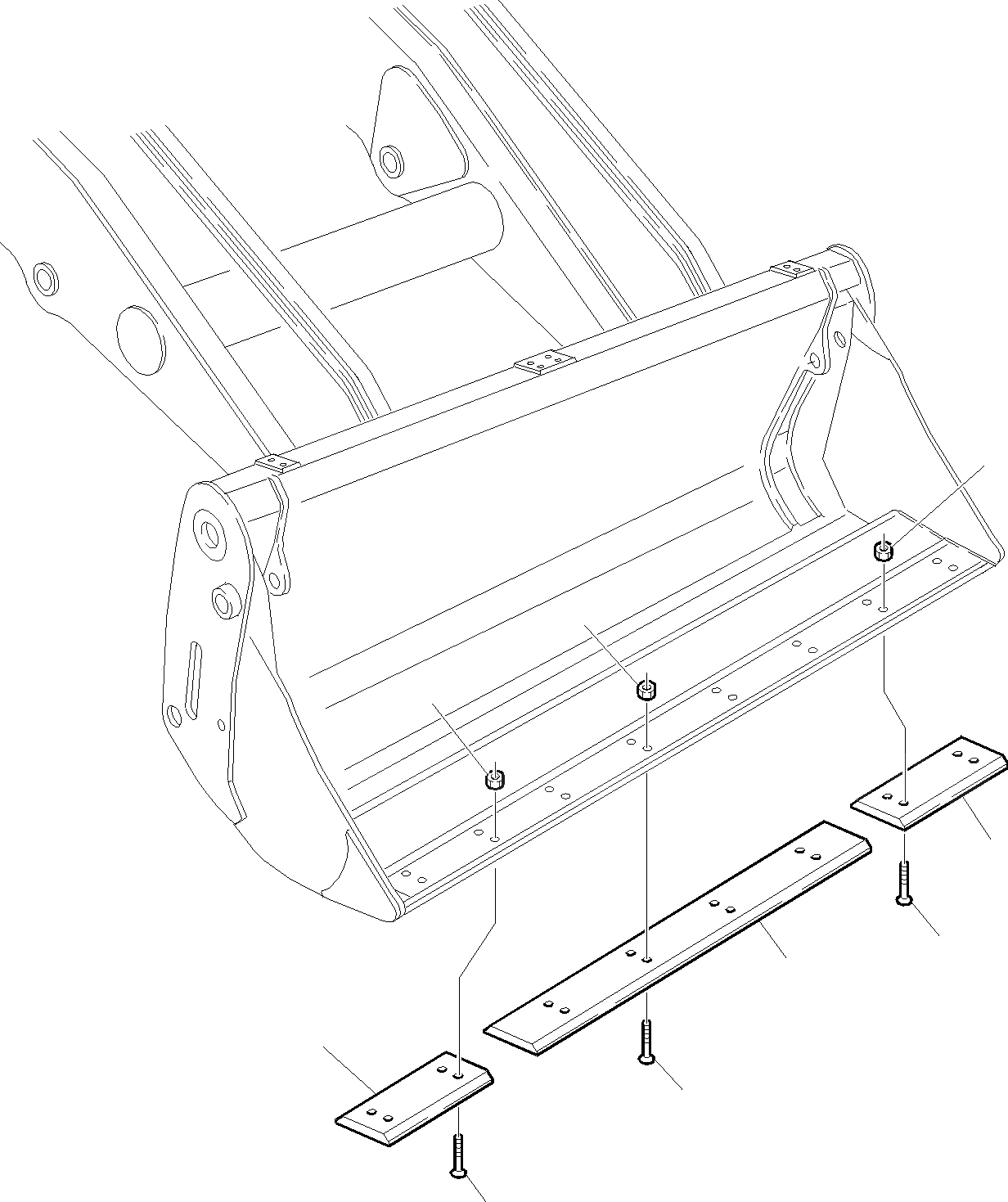 Схема запчастей Komatsu WB140PS-2 - ОТВАЛ ДЛЯ КОВША [4 В 1] (ОПЦИОНН.) РАБОЧЕЕ ОБОРУДОВАНИЕ