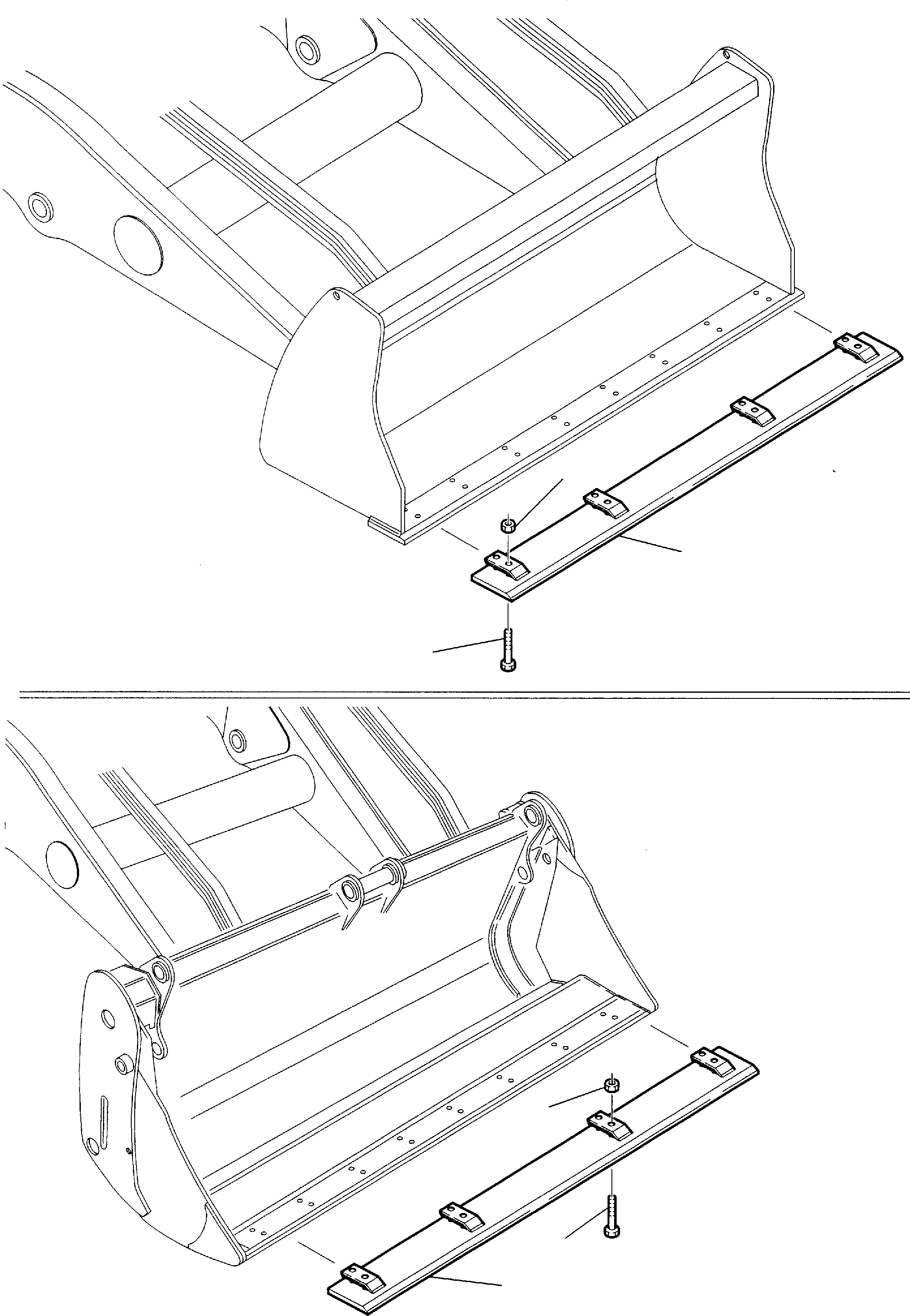 Схема запчастей Komatsu WB150-2 - ОТВАЛ РАБОЧЕЕ ОБОРУДОВАНИЕ