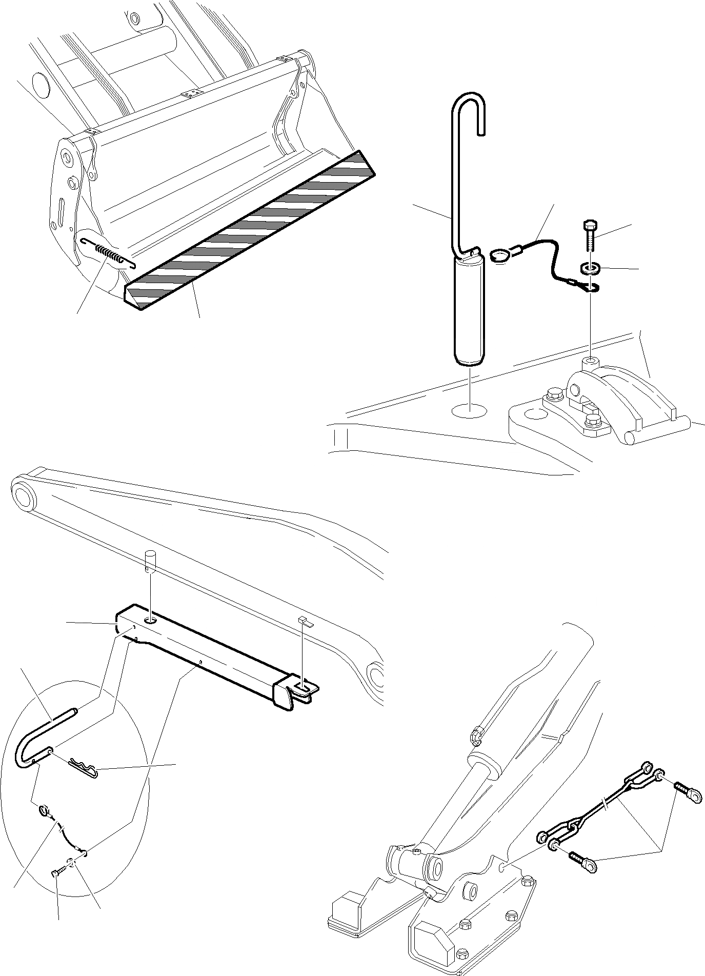 Схема запчастей Komatsu WB150-2 - ОБОРУД-Е МАРКИРОВКА