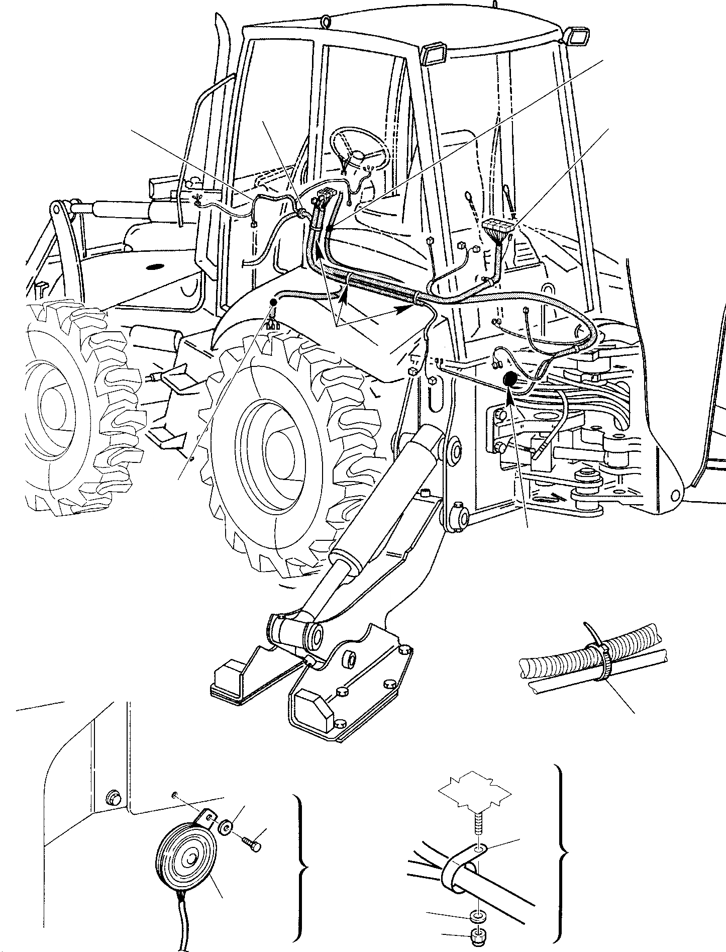 Схема запчастей Komatsu WB150AWS-2 - ЭЛЕКТРИКА (/) КОМПОНЕНТЫ ДВИГАТЕЛЯ И ЭЛЕКТРИКА