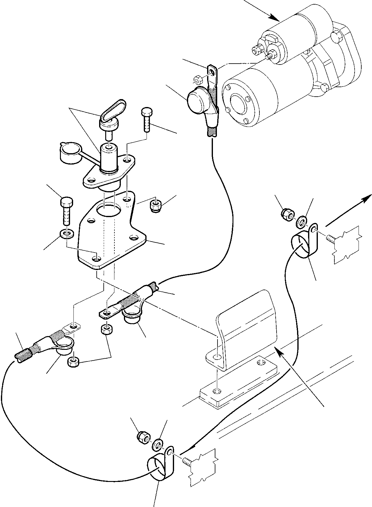 Схема запчастей Komatsu WB150AWS-2 - РАЗЪЕДИНЕНИЕ АККУМУЛЯТОРА КОМПОНЕНТЫ ДВИГАТЕЛЯ И ЭЛЕКТРИКА