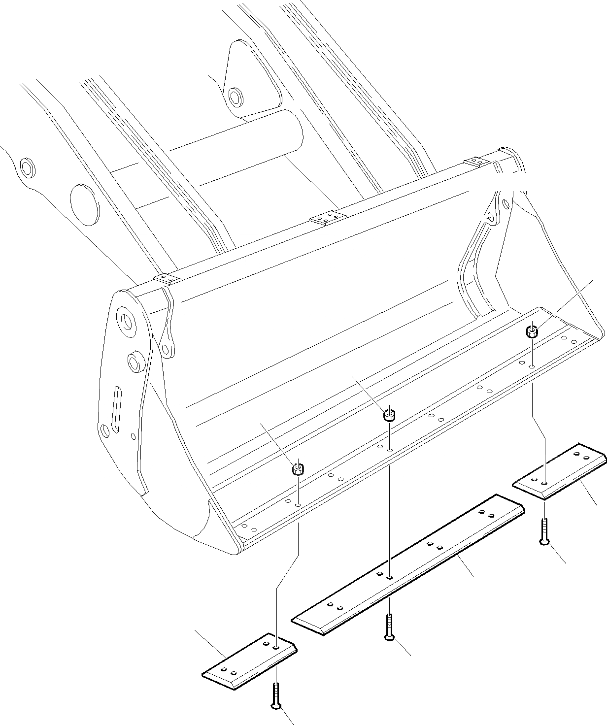 Схема запчастей Komatsu WB150AWS-2 - ОТВАЛ (ОПЦИОНН.) РАБОЧЕЕ ОБОРУДОВАНИЕ