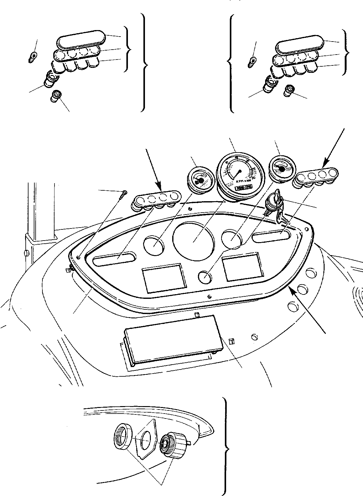 Схема запчастей Komatsu WB150PS-2 - ПРИБОРН. ПАНЕЛЬ (/) КОМПОНЕНТЫ ДВИГАТЕЛЯ И ЭЛЕКТРИКА