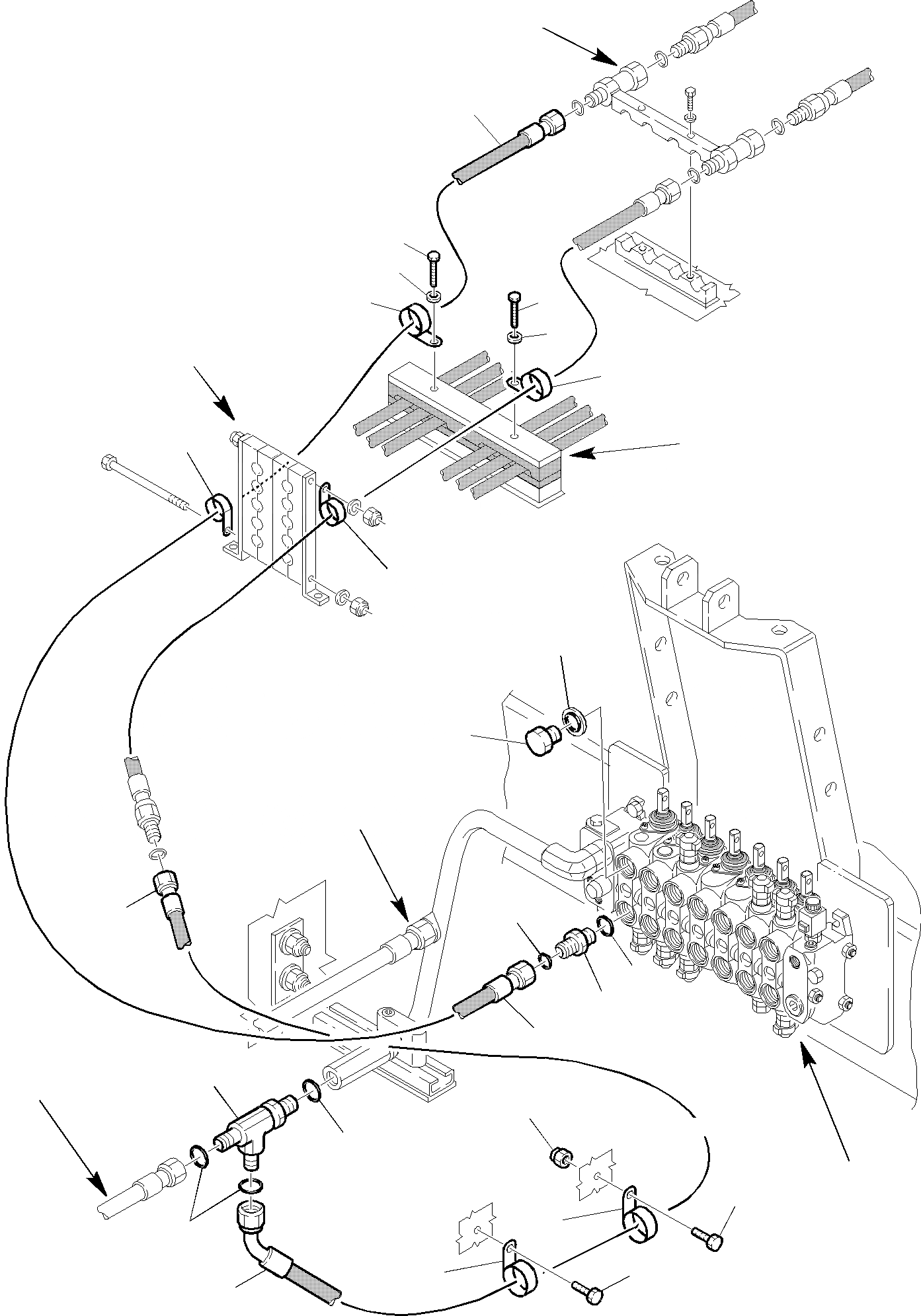 Схема запчастей Komatsu WB150PS-2 - ГИДРОЛИНИЯ (МОЛОТ) (/) ГИДРАВЛИКА РАБОЧЕЕ ОБОРУДОВАНИЕ