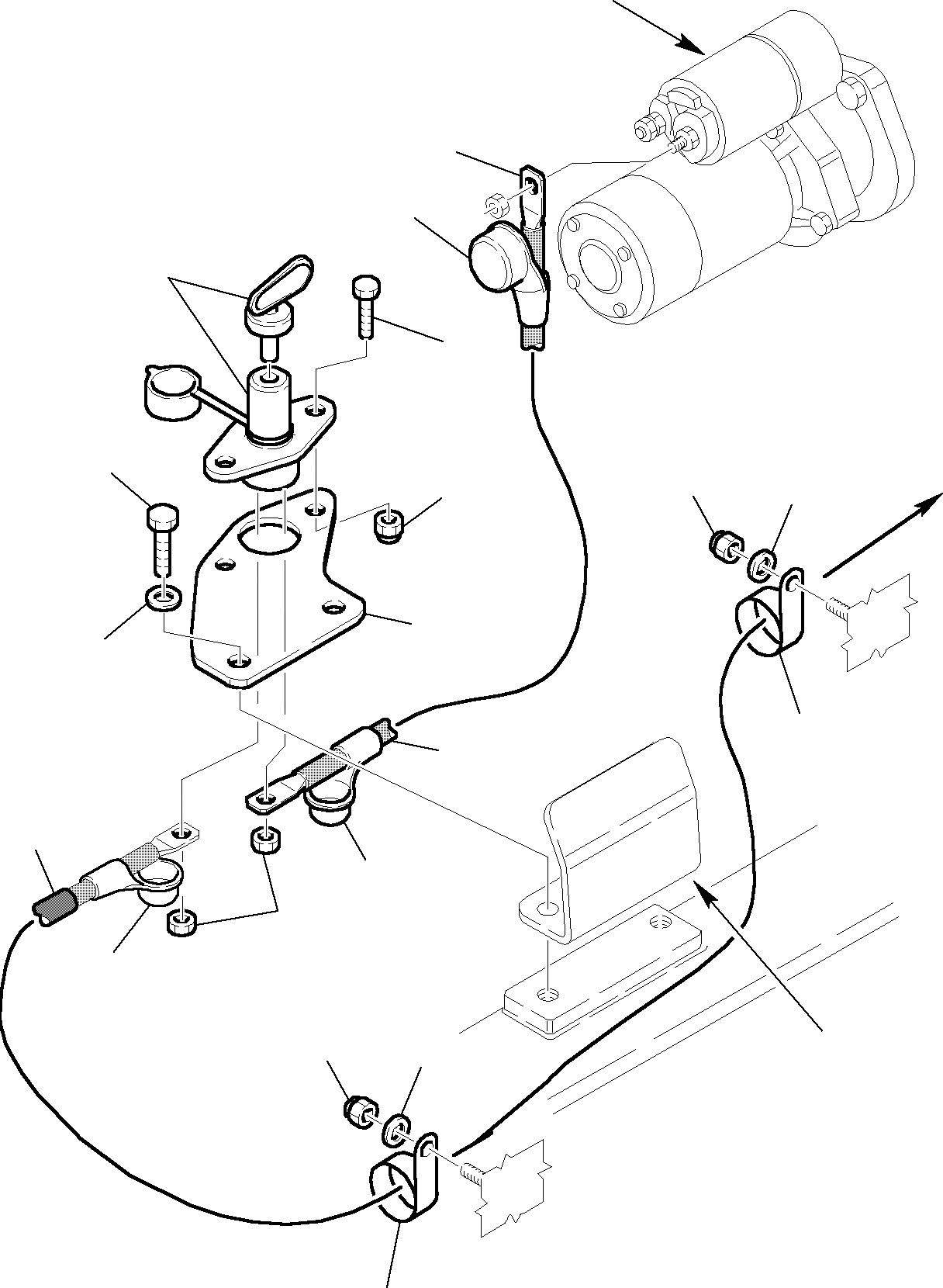 Схема запчастей Komatsu WB150WSC-2 - РАЗЪЕДИНЕНИЕ АККУМУЛЯТОРА КОМПОНЕНТЫ ДВИГАТЕЛЯ И ЭЛЕКТРИКА